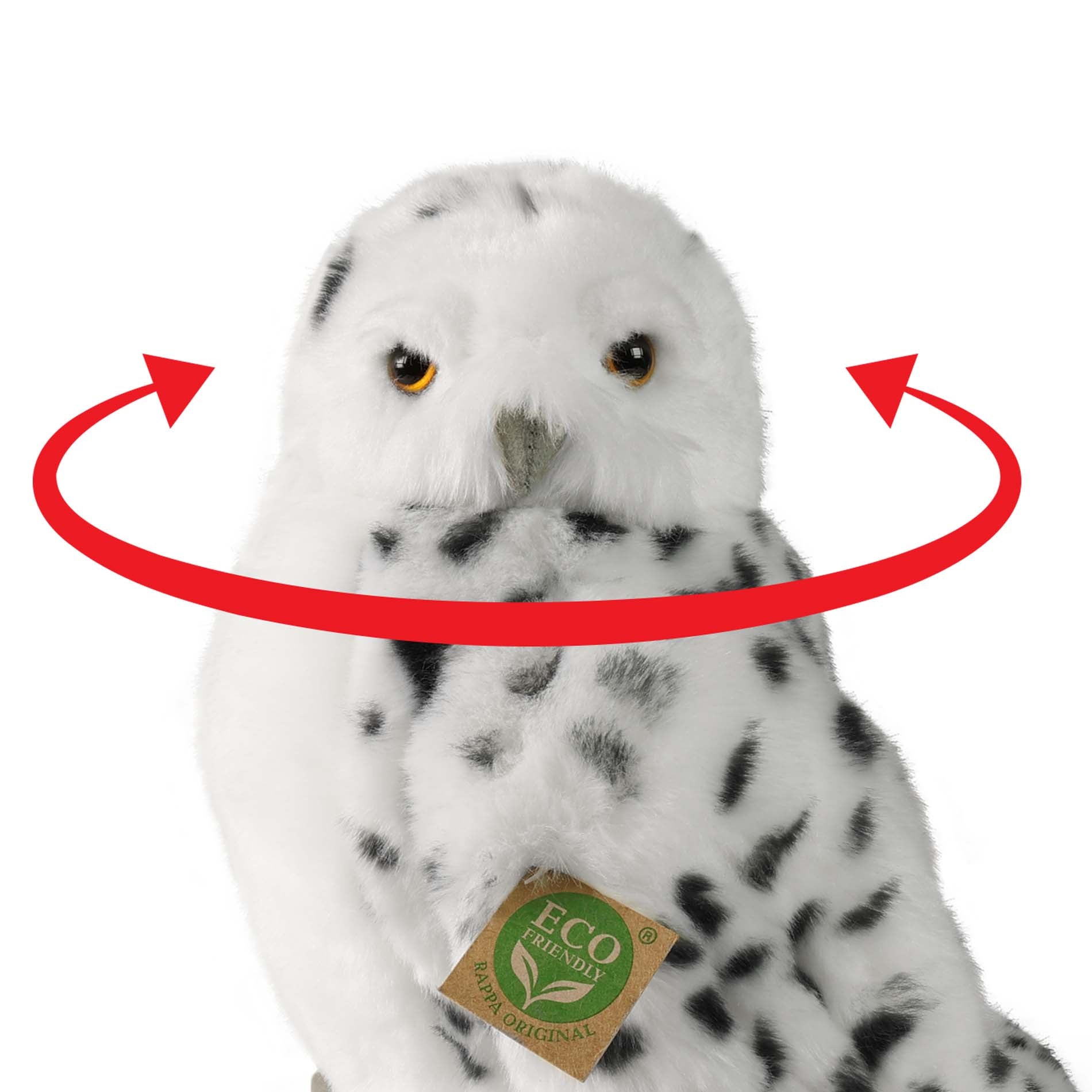 Ulchabhán Sneachta Plush le Ceann Rothlach 28 Cm Eco-f.