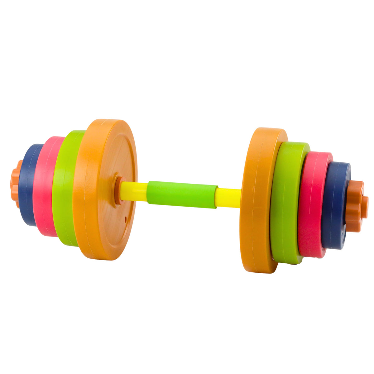 Children's Barbell Non-slip Foam 8 Plates Plastic Colorful