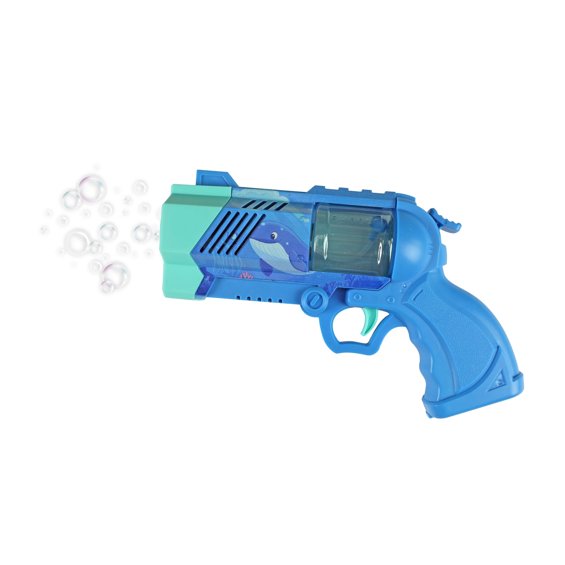 Pistolet do baniek mydlanych niebieski ze światłem
