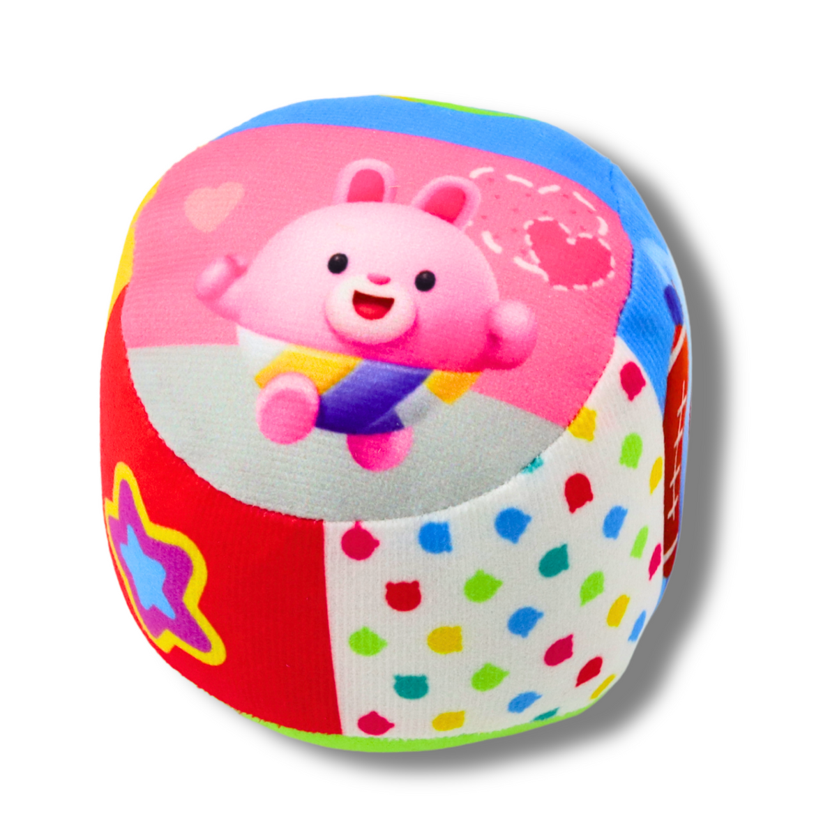 Soft Ball With Rattle For Toddlers Colorful 9cm
