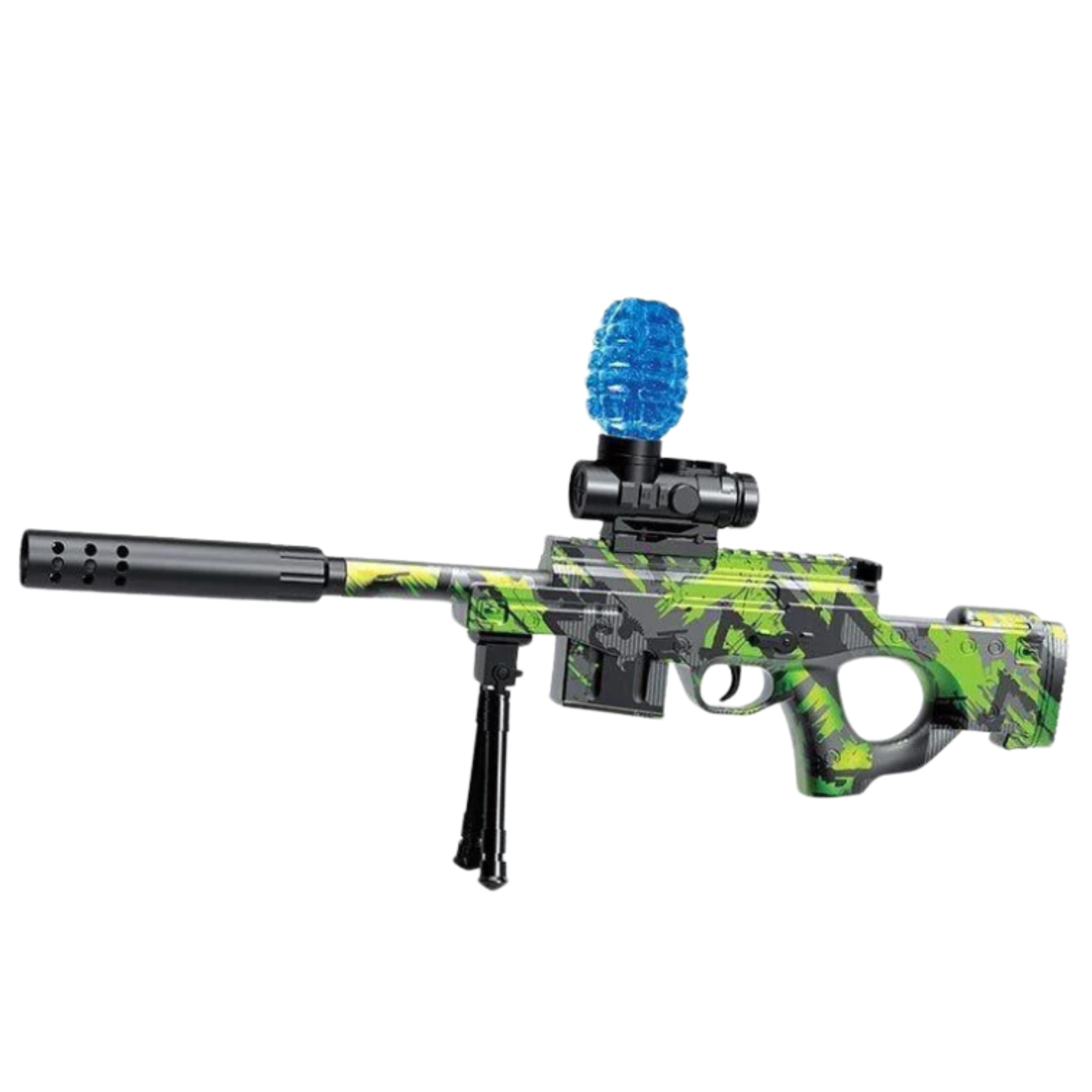 Awm Rifle For Water Balls Hydrogel Green Glasses 61cm