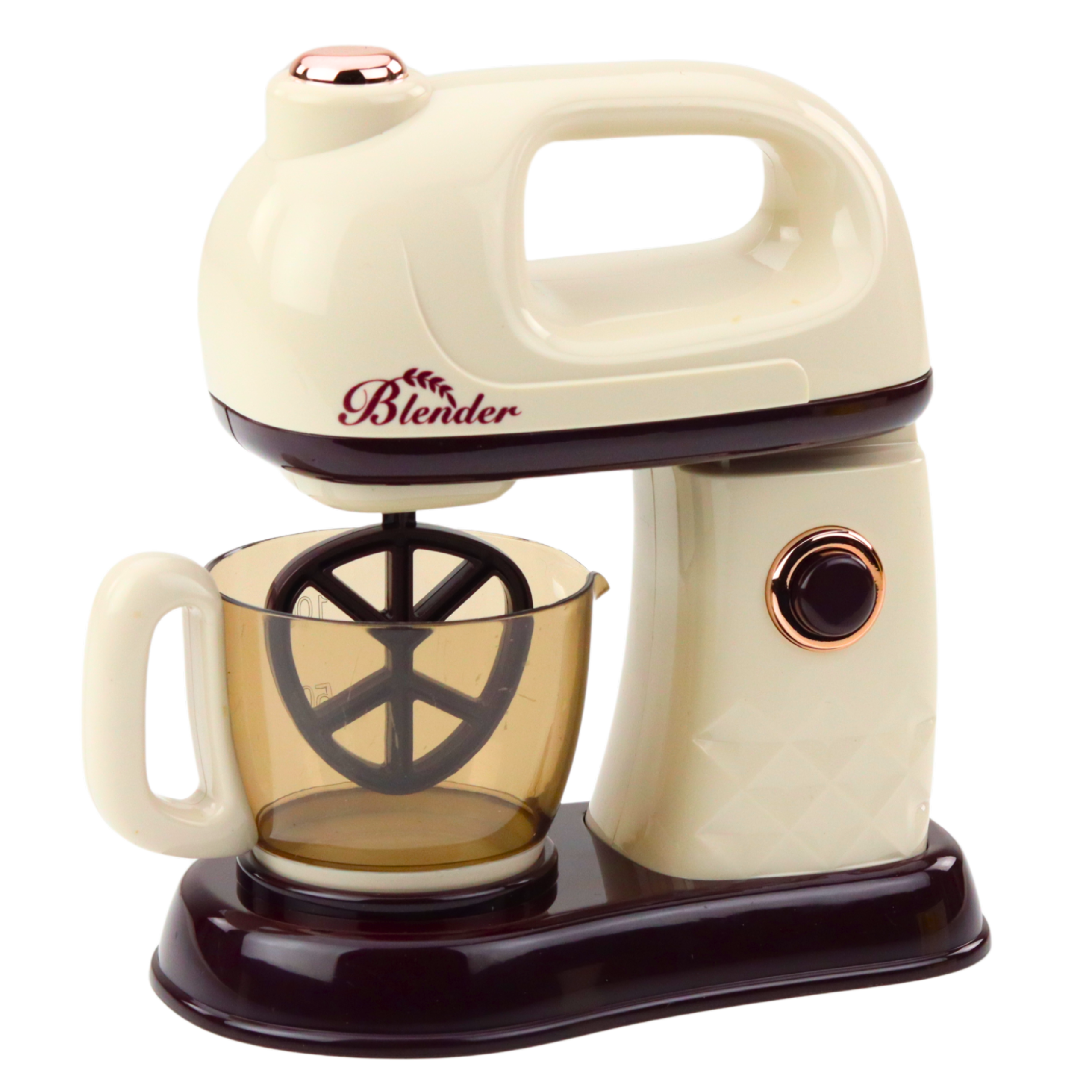 Kitchen Mixer Robot For Kids Rotating 360° Head Lights White