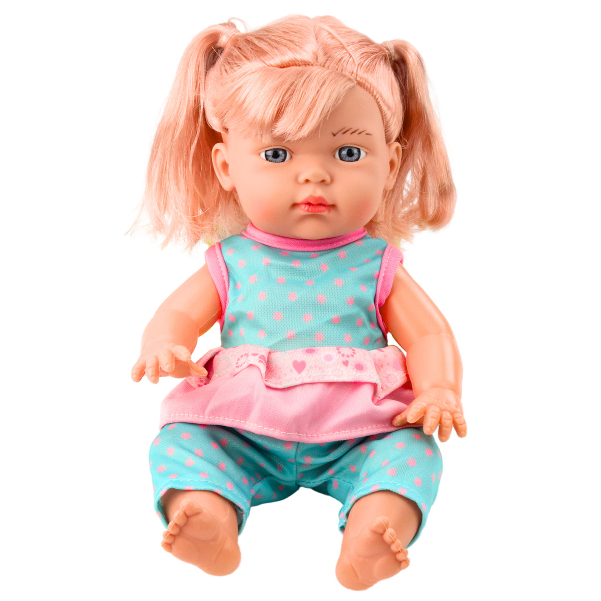 Baby Doll In Turquoise Set Ponies Bottle Sound