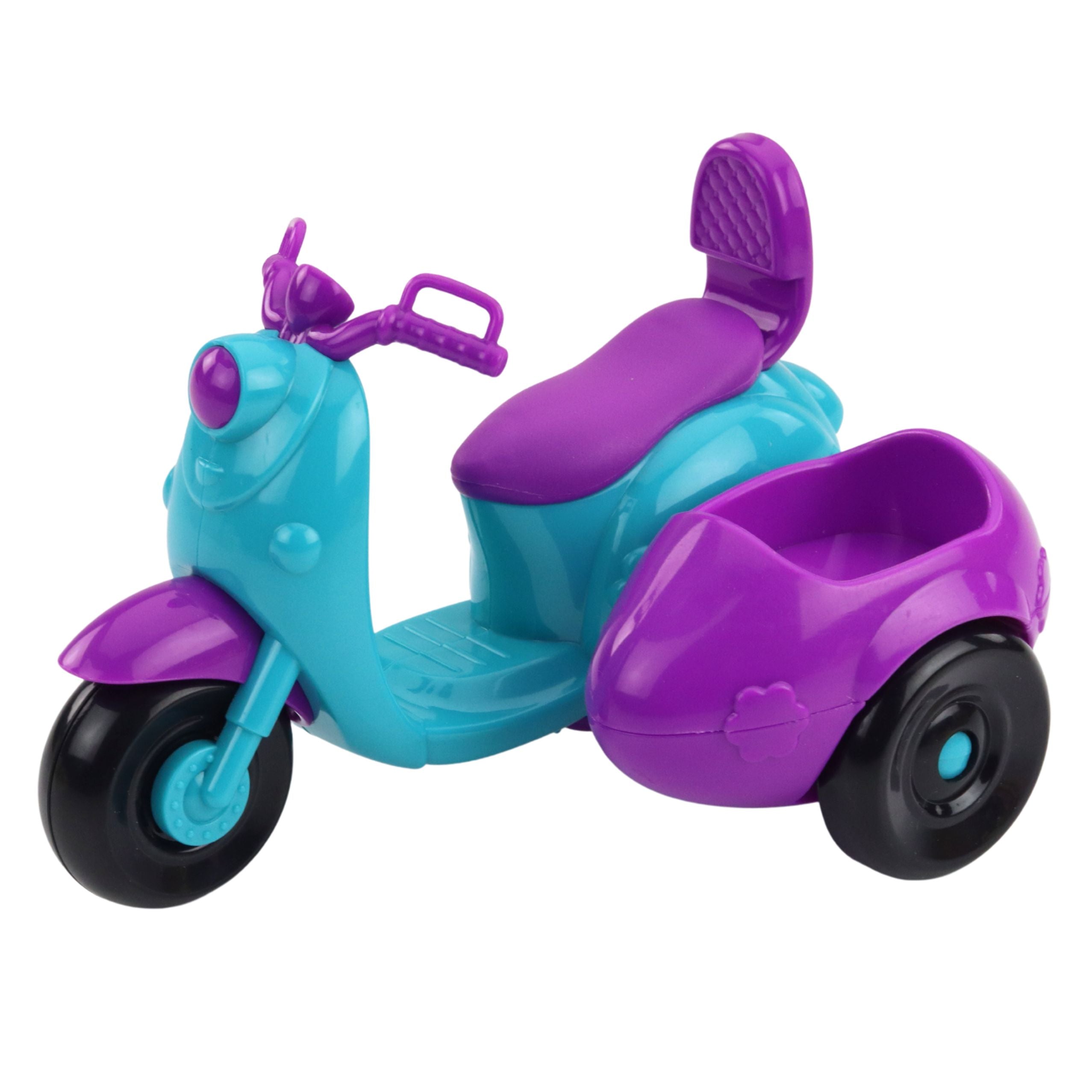 Ankiki Mini Doll On A Three-wheeled Scooter Dog Set