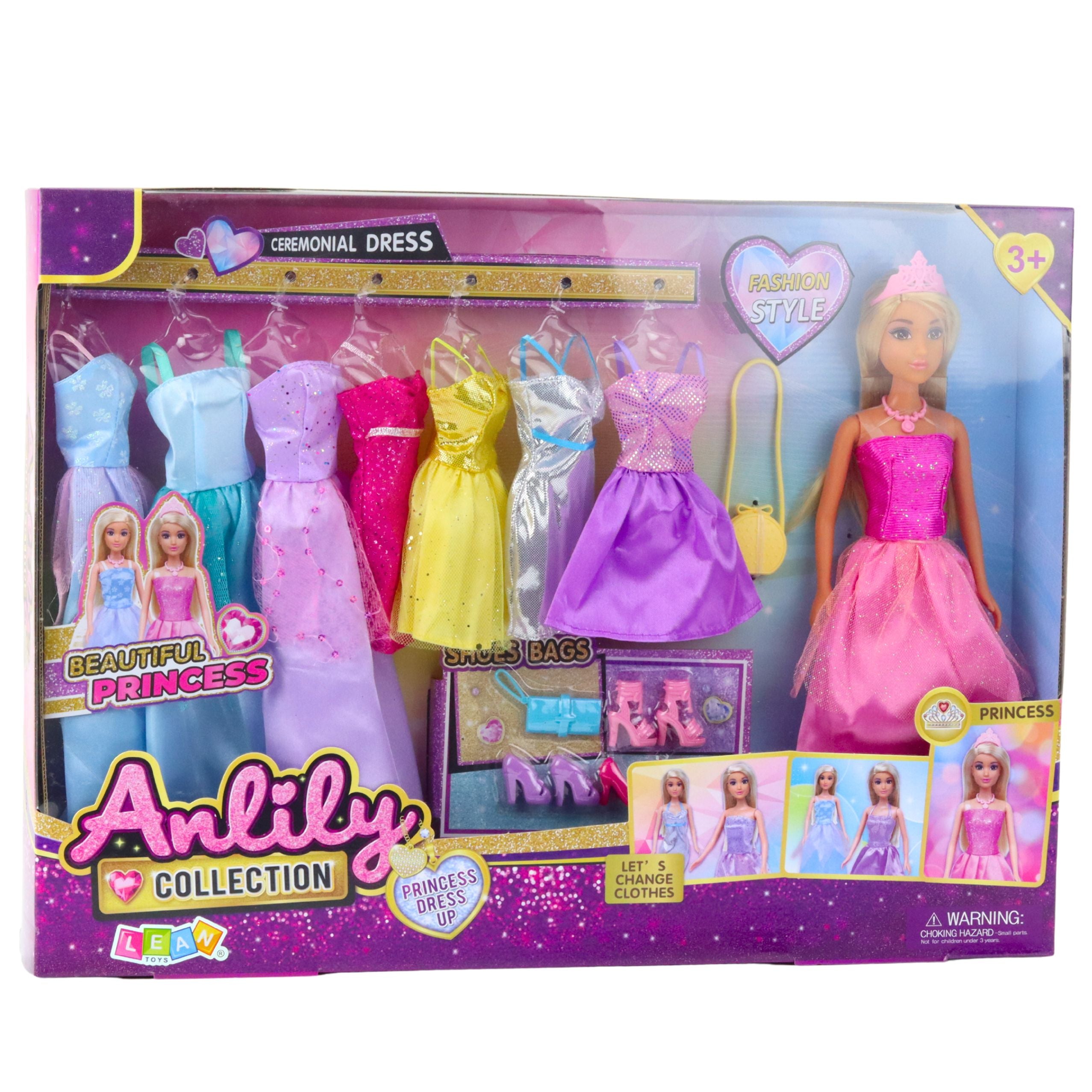 Anlily Collection Fashion Set Dresses Accessories 17 Pcs.