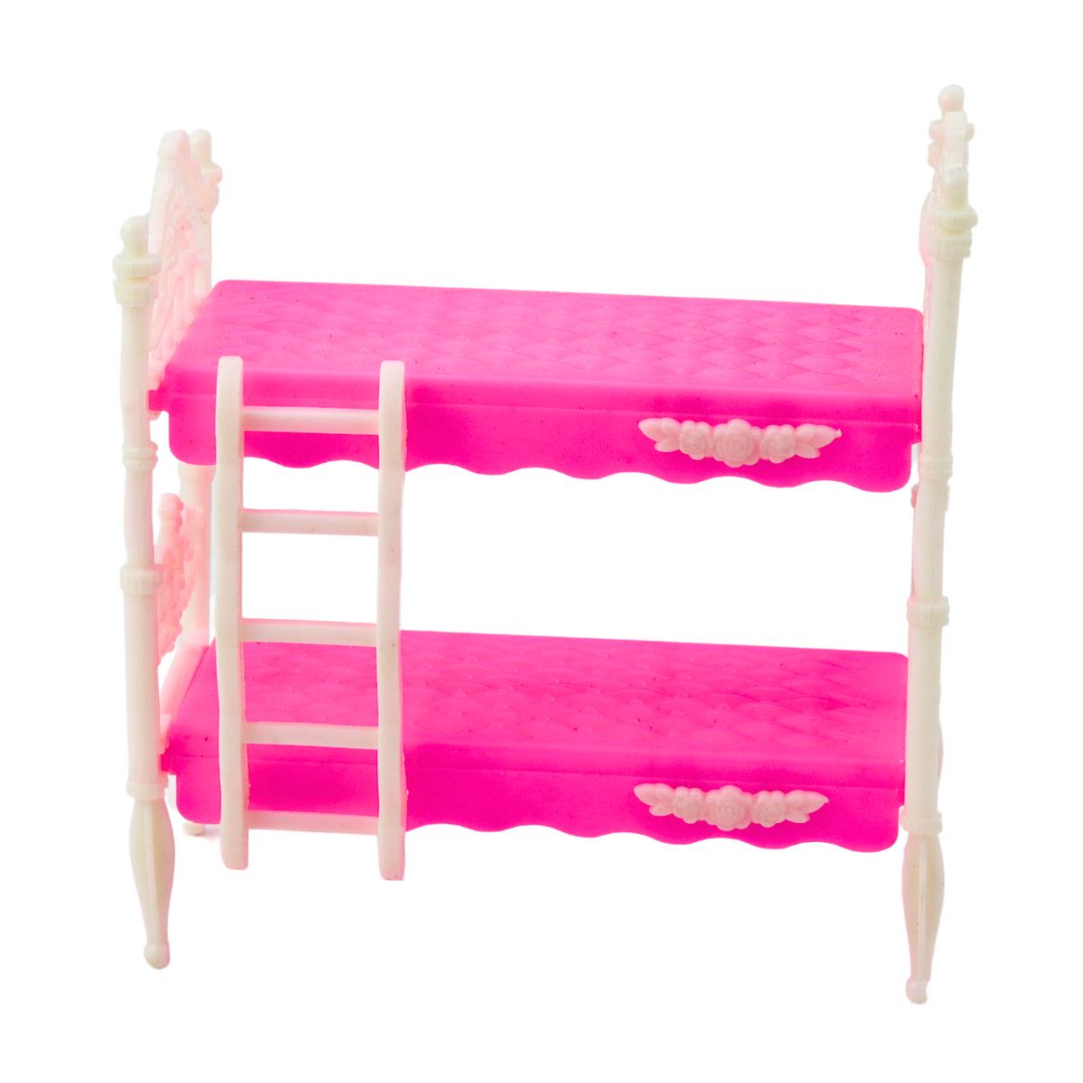 Set de câini pentru pat cu două etaje pentru mini păpușă în rochie