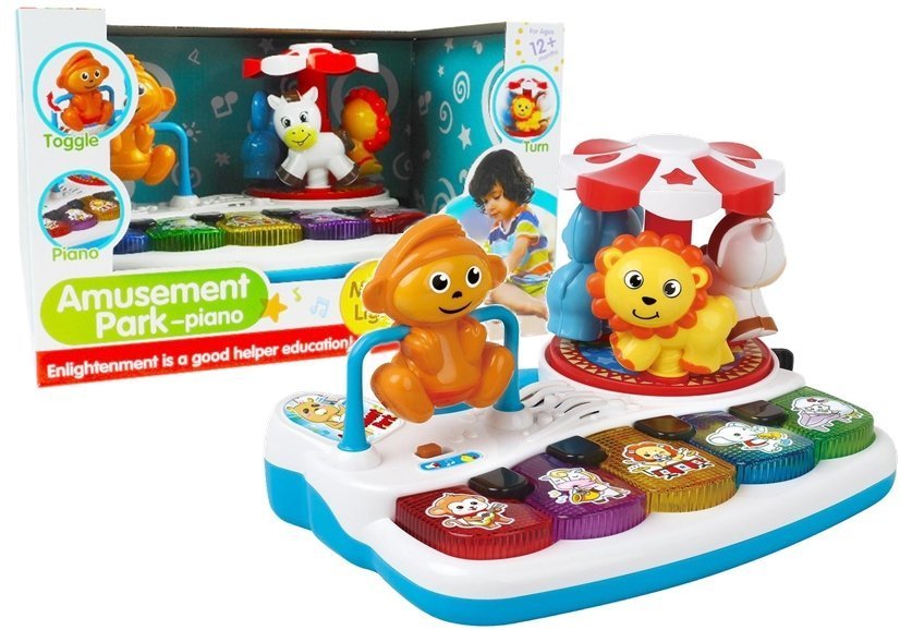 Colorful Piano With Animal For Kiddie