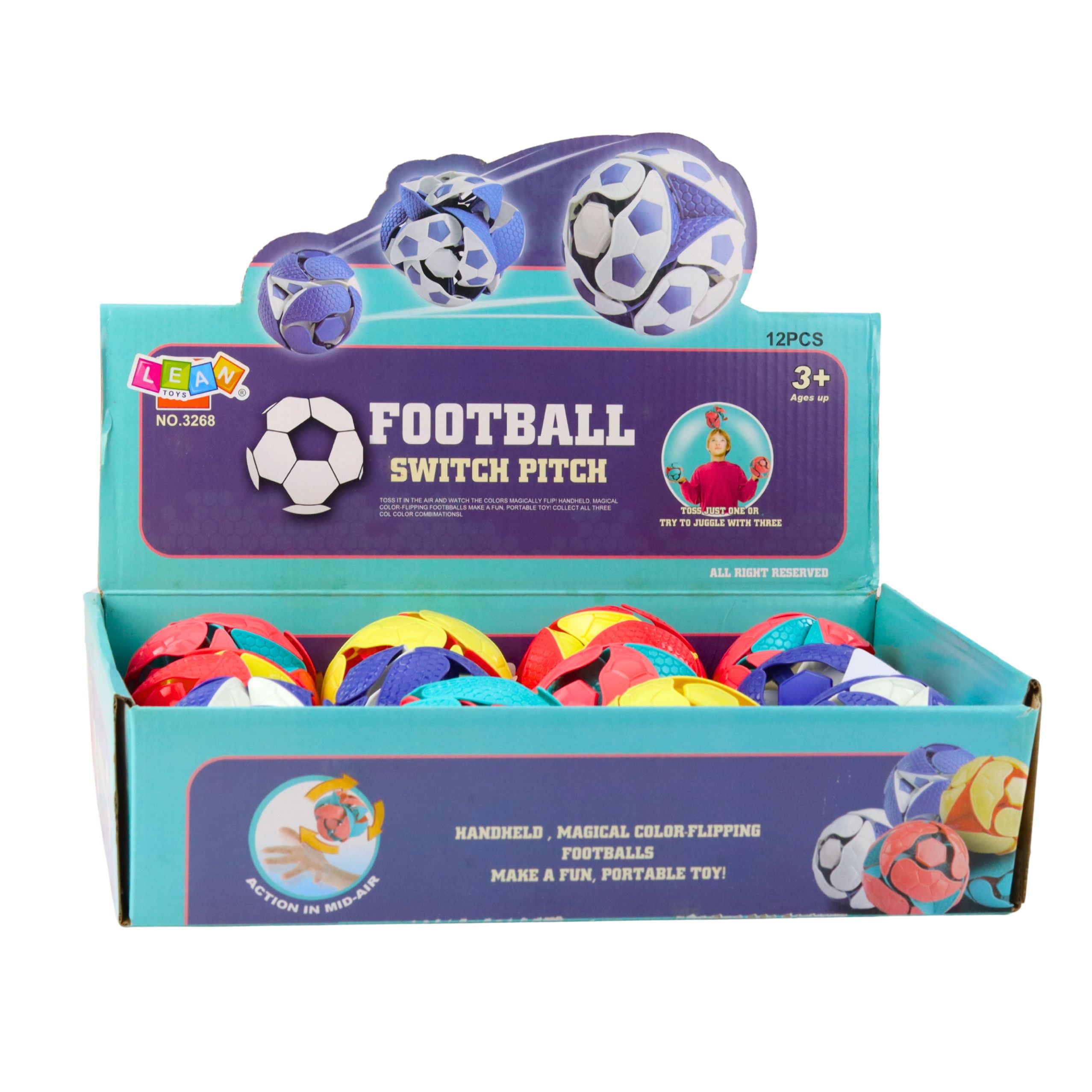 Color Changing Ball For Throwing And Juggling 8cm Colorful