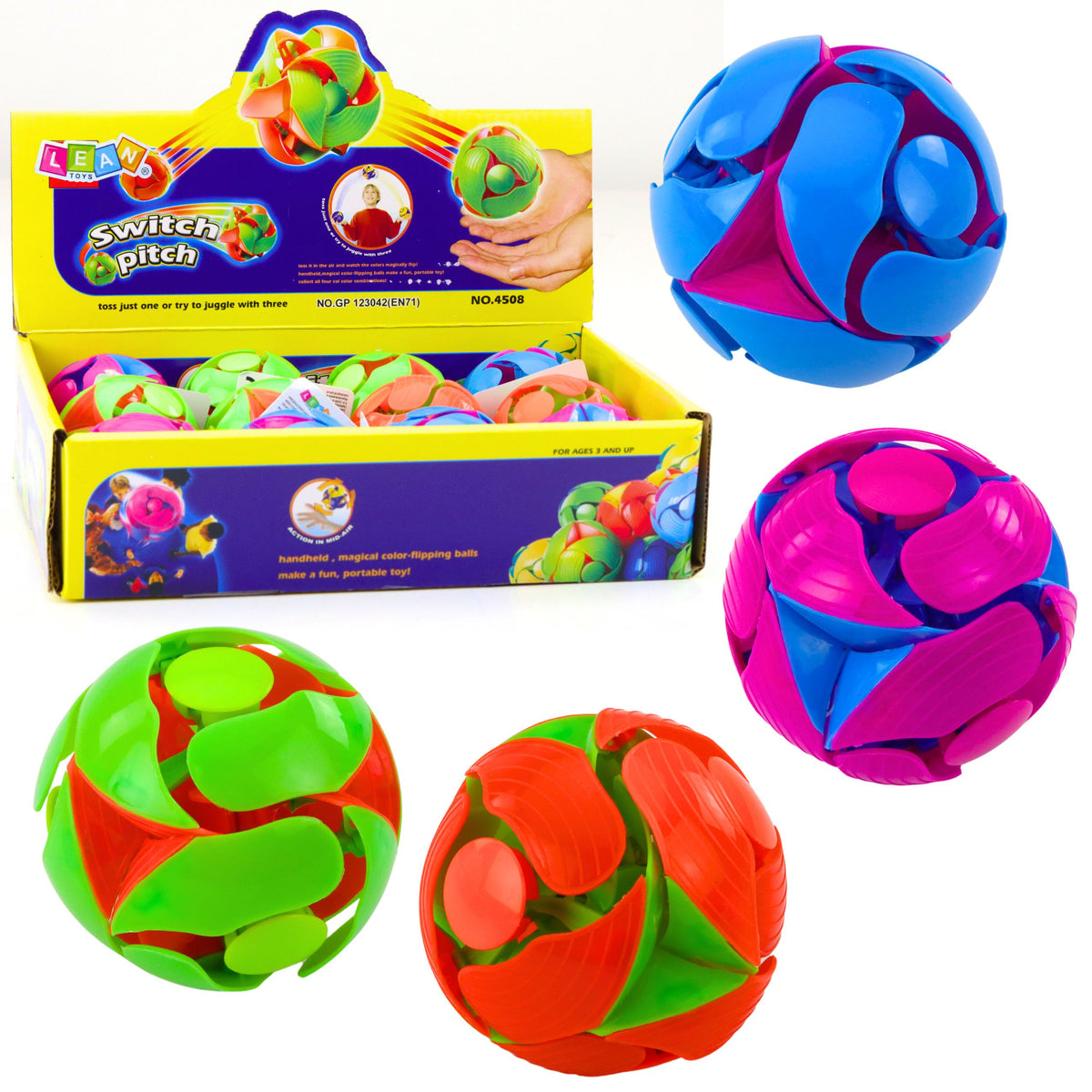 Color Changing Ball For Throwing And Juggling 6cm Colorful