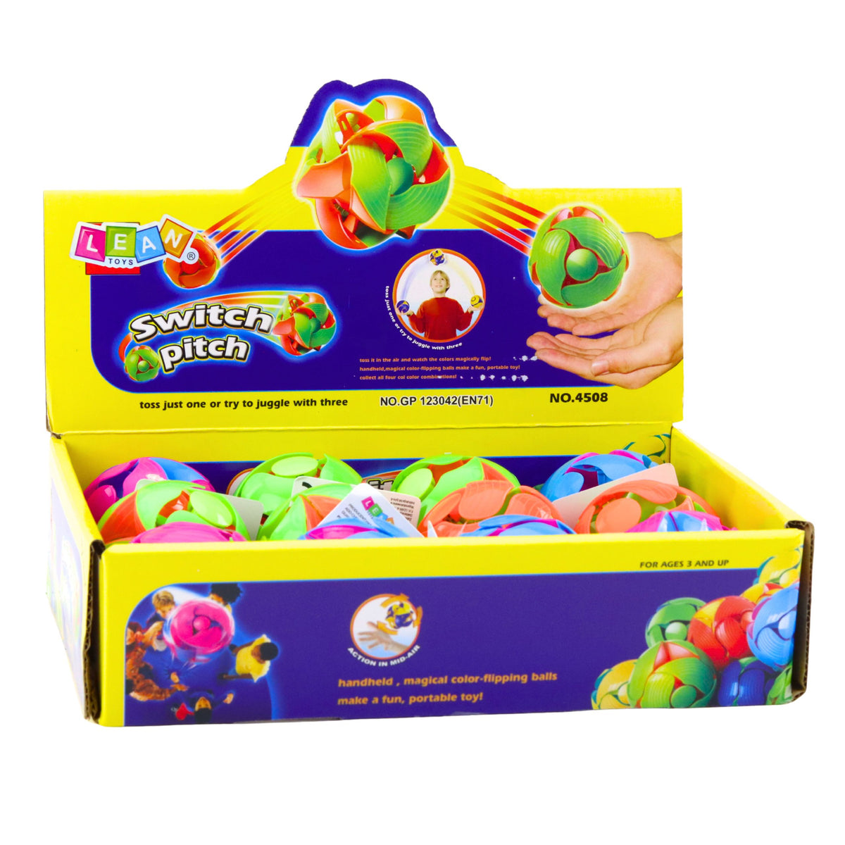 Color Changing Ball For Throwing And Juggling 6cm Colorful