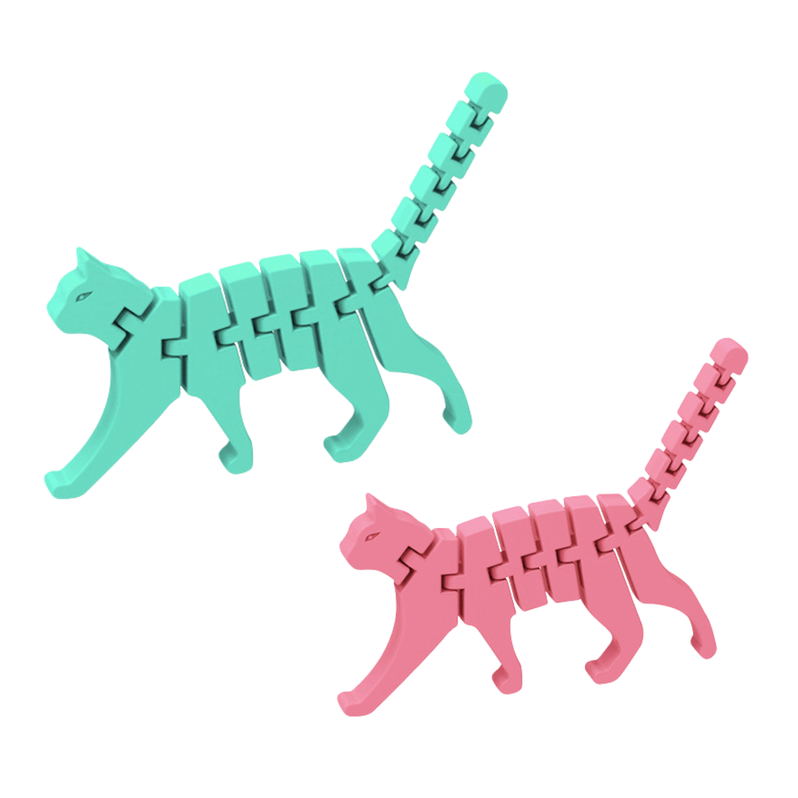 Cat Puzzle Fidget 3d Puzzle Flexible Bendable Mix