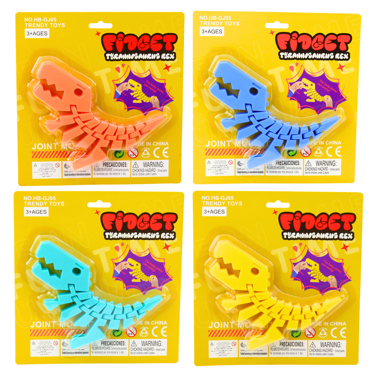 Dinosaur Puzzle Fidget 3d Puzzle Flexible Bendable Mix