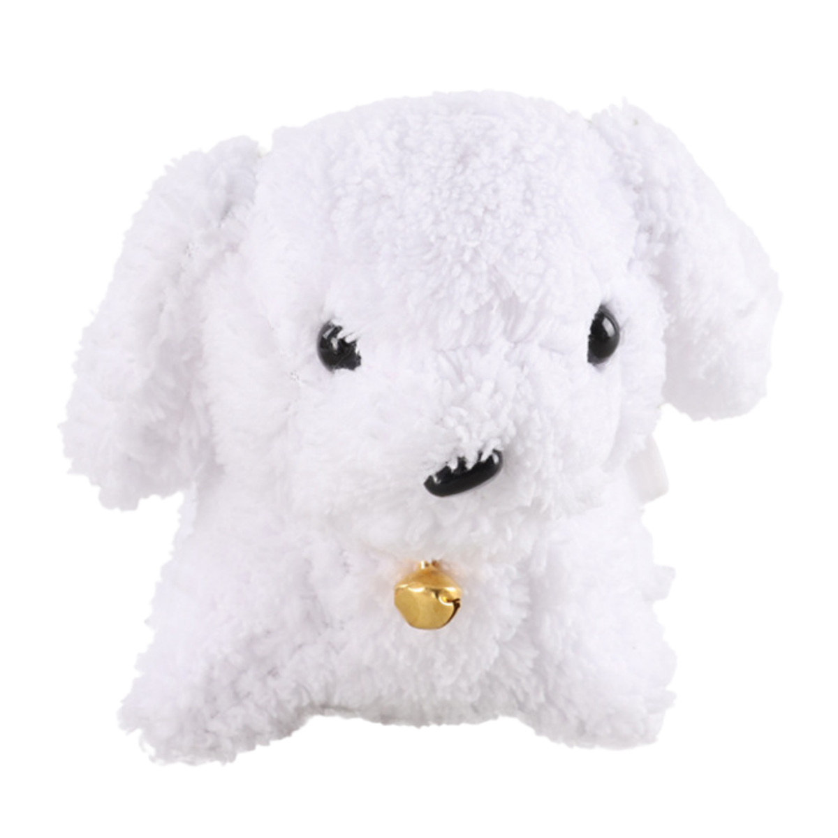 Plush Dog With Wagging Tail Keychain Pendant