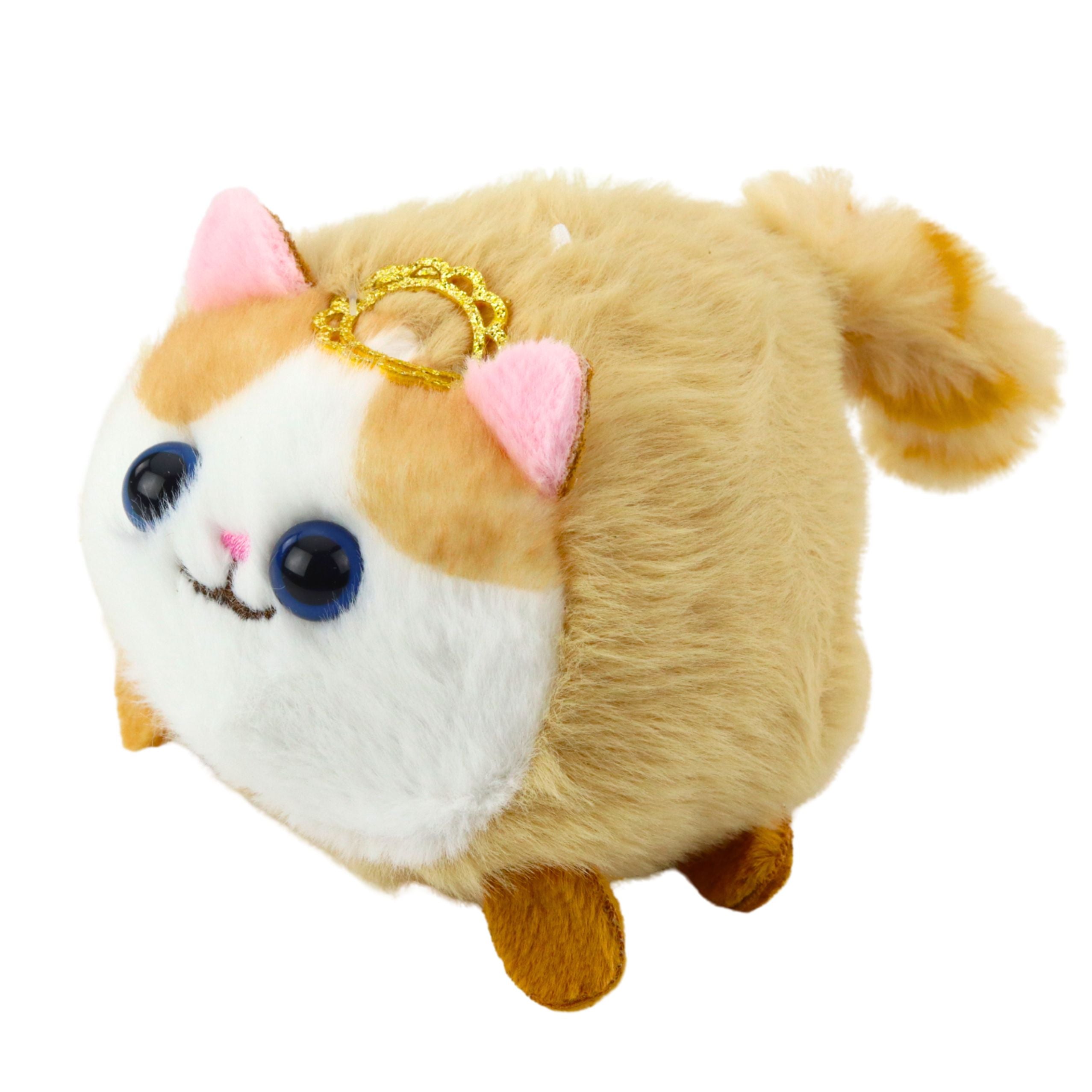 Plush Kitten Mascot With A Waggly Tail Brown And White