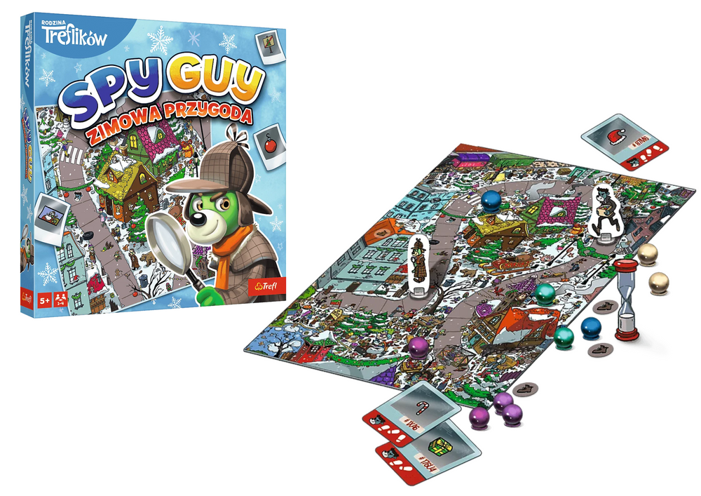 Jogo de aventura de inverno Spy Guy Treflik Family Trefl 02516