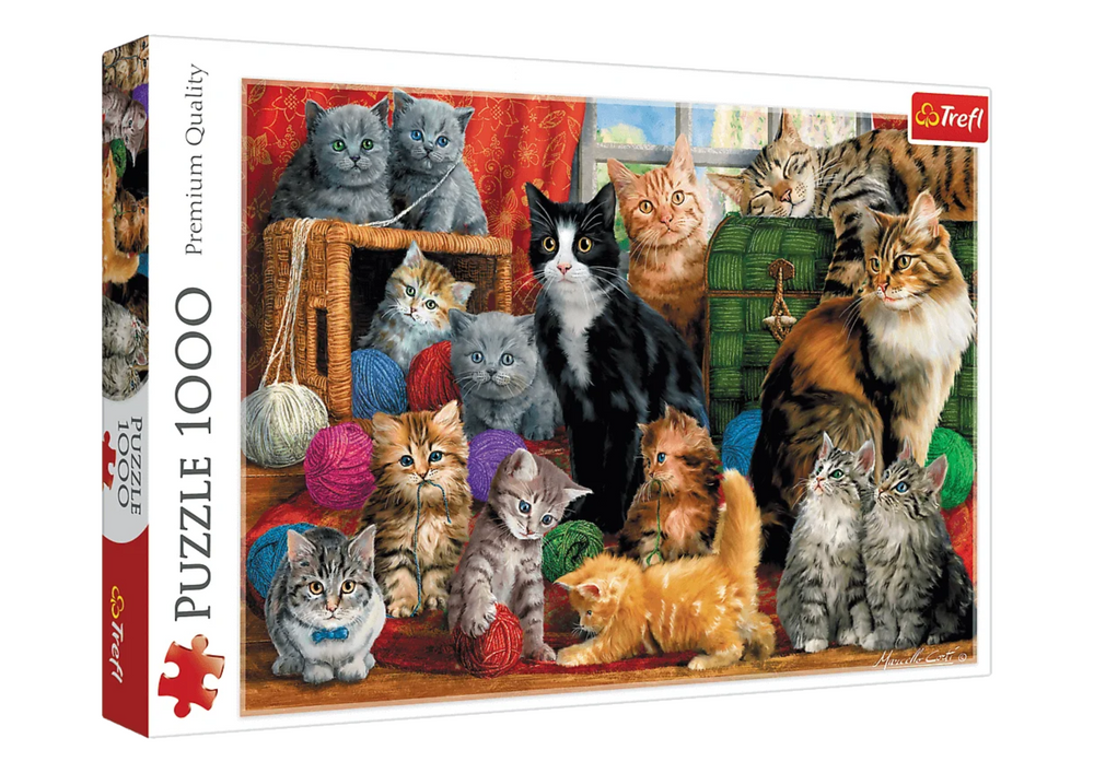 Puzzle 1000 Pcs. Cat Meeting Trefl 10555