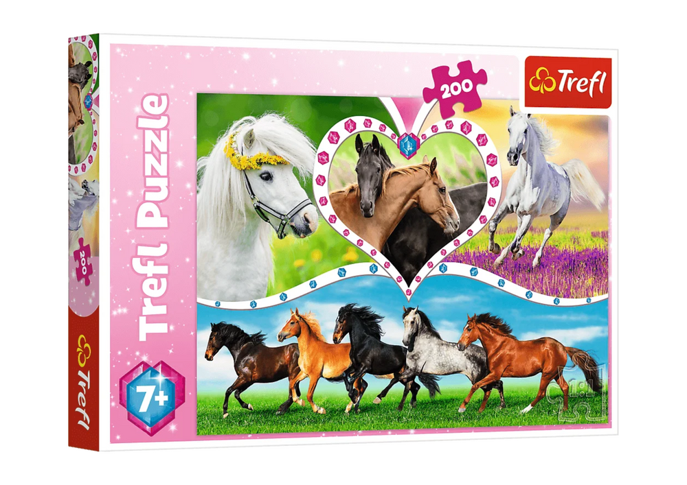 Puzzle 200 Pcs Beautiful Horses Trefl 13248