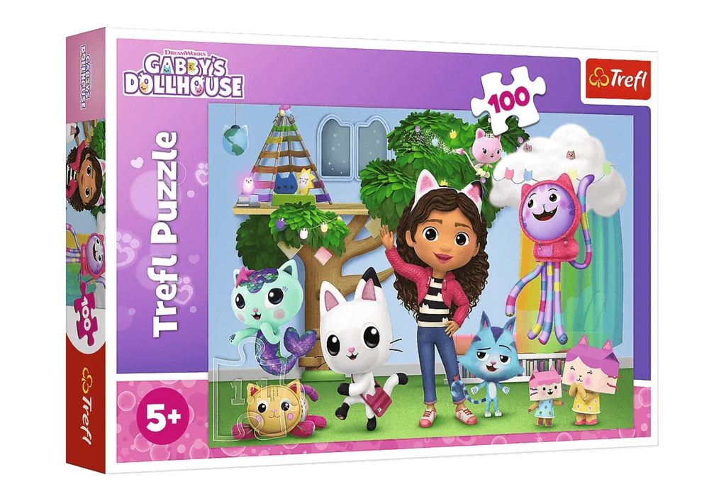 Puzzle 100pcs. Gabi's Cat House Trefl 16464