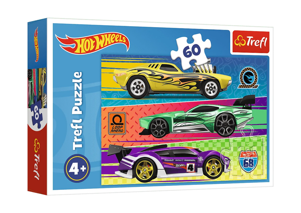 Puzzle Hot Wheels 60 Pcs. Race Trefl 17389