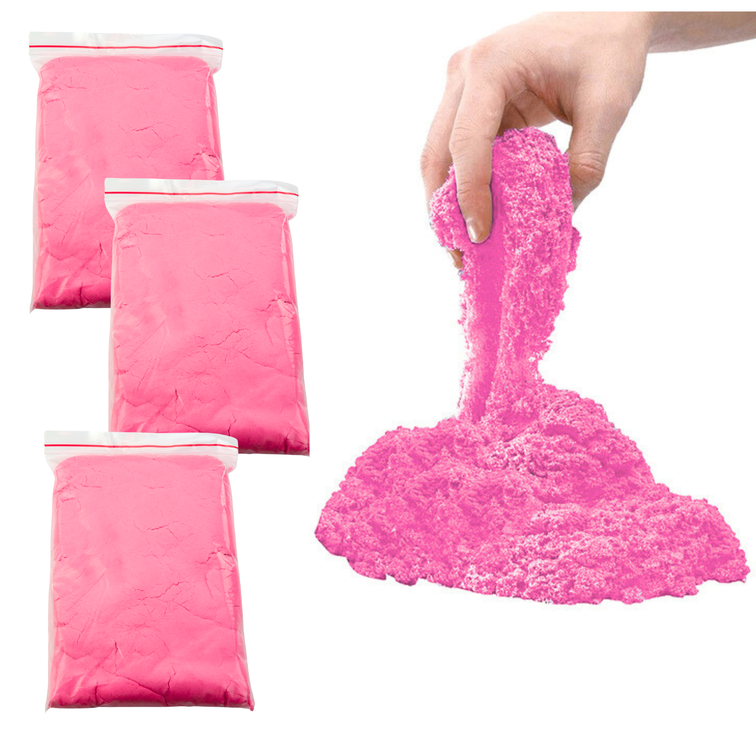 Magic Sand Set Pink 3kg Molds Tools Inflatable Board