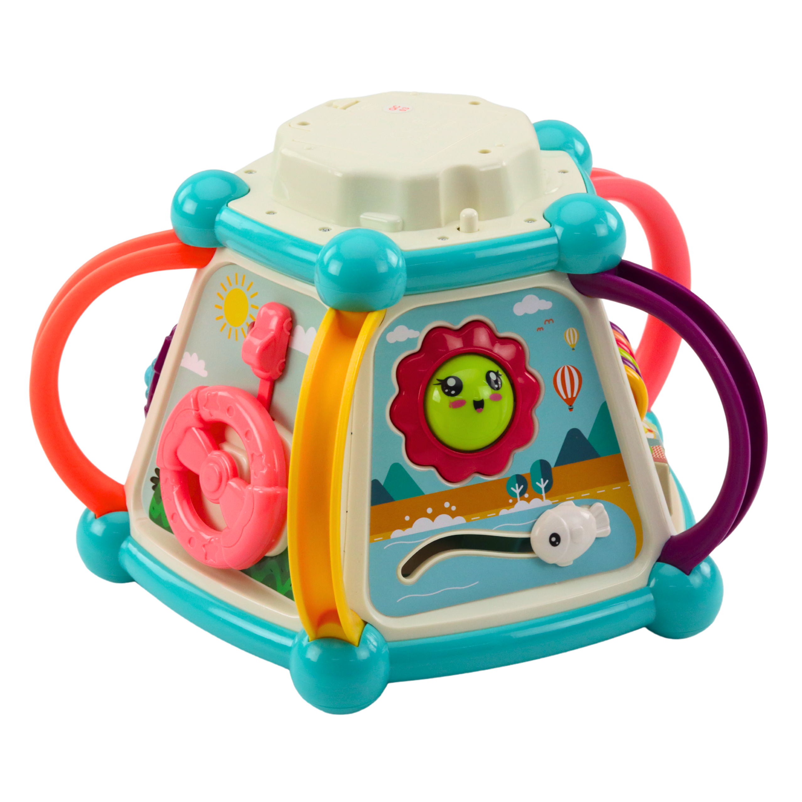 Multifunctional Educational Cube Sorter 7in1 Lights Sounds
