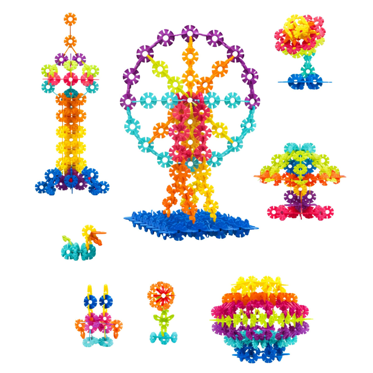 Snowflake Building Blocks Set In A Suitcase 140pcs