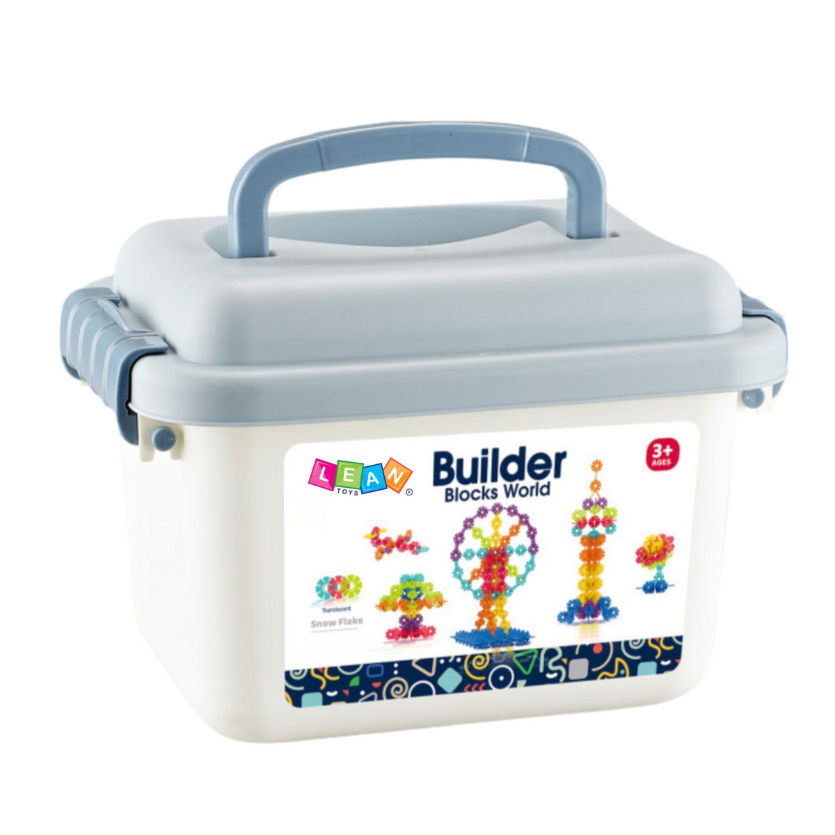 Snowflake Building Blocks Set In A Suitcase 140pcs