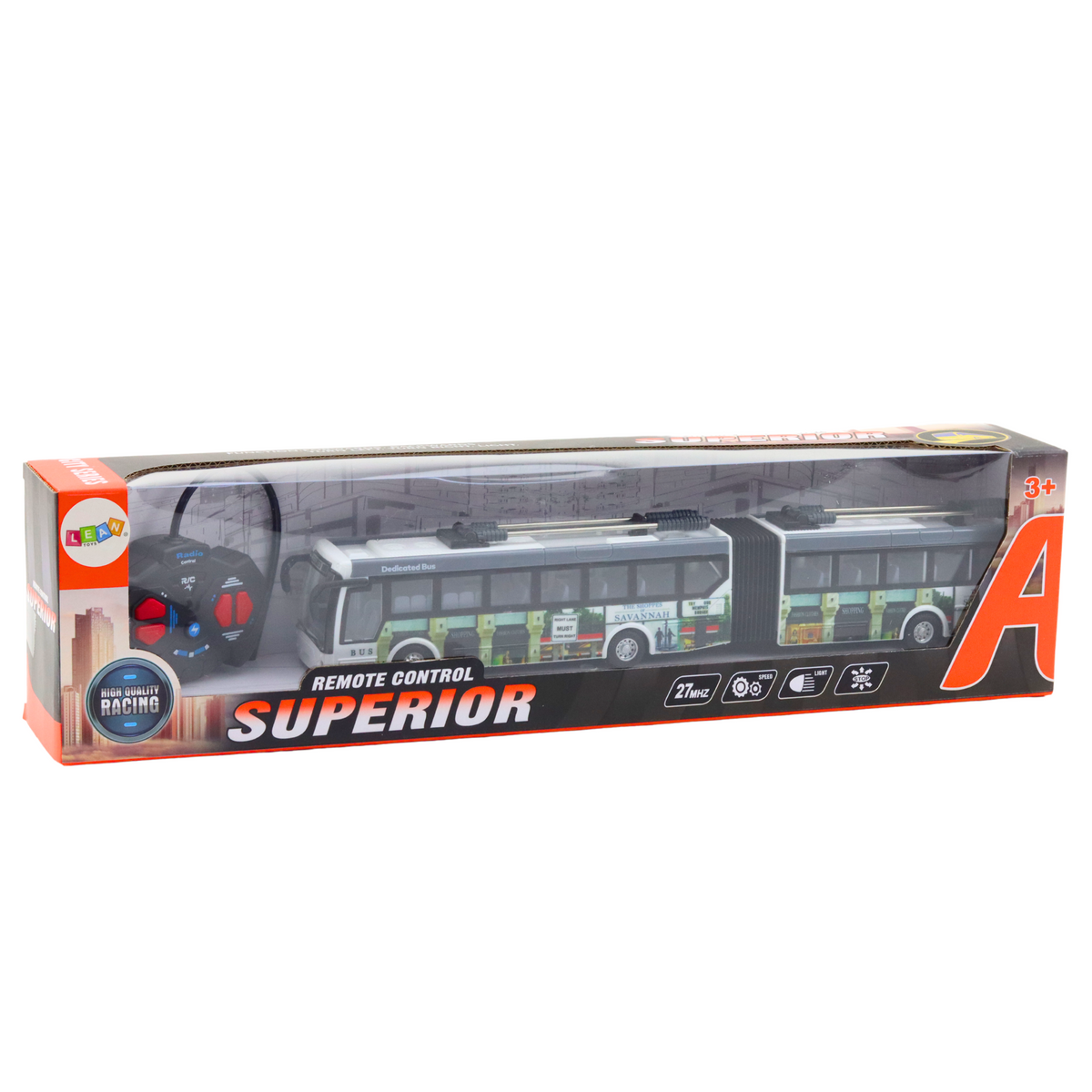 Remote Controlled City Trolleybus Rc Lights Public Transport