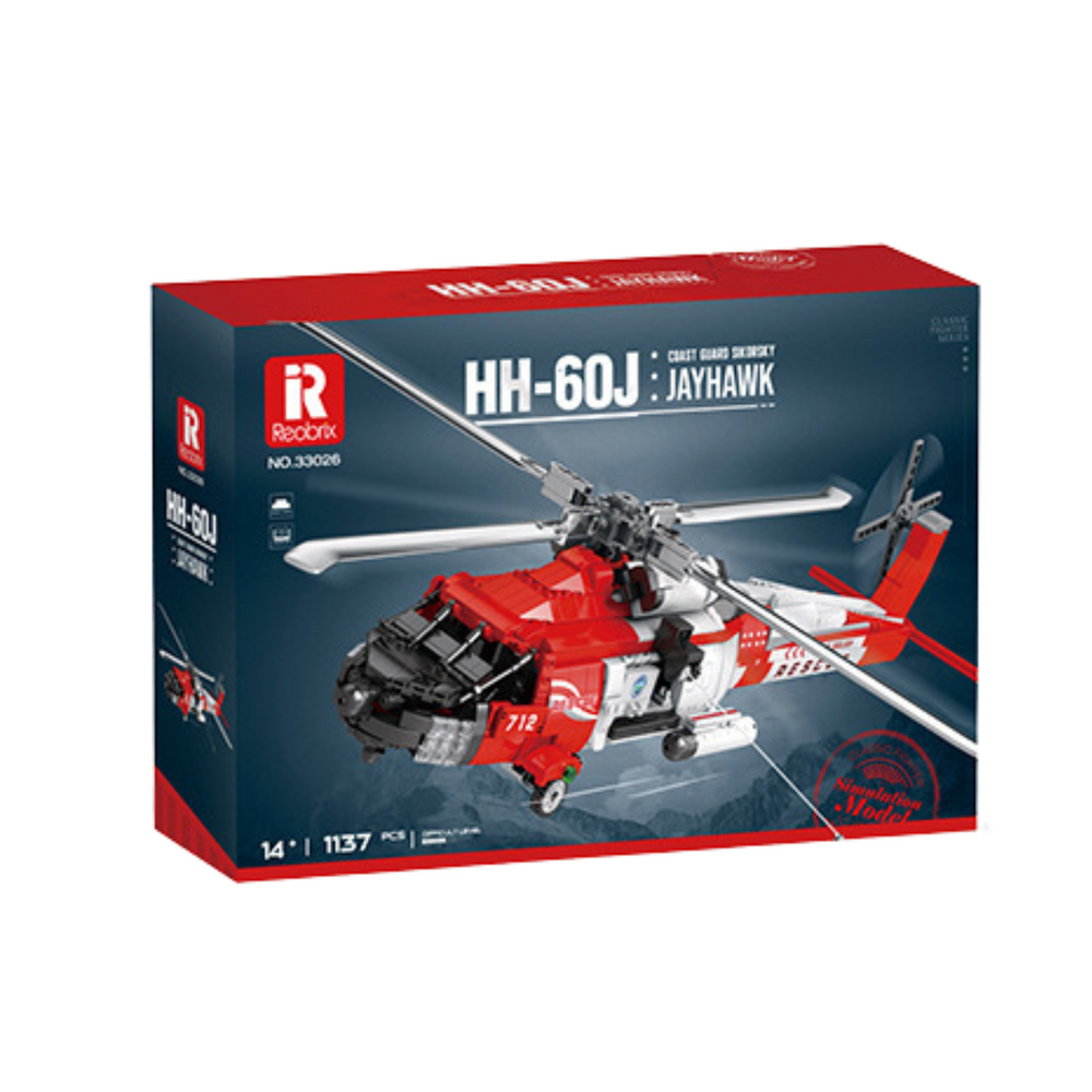 Construction Bricks Rescue Helicopter Hh-60j Jayhawk 1137el