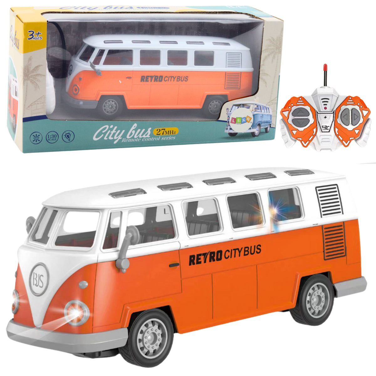 Retro City Bus Remote Controlled Rc Lights 1:30