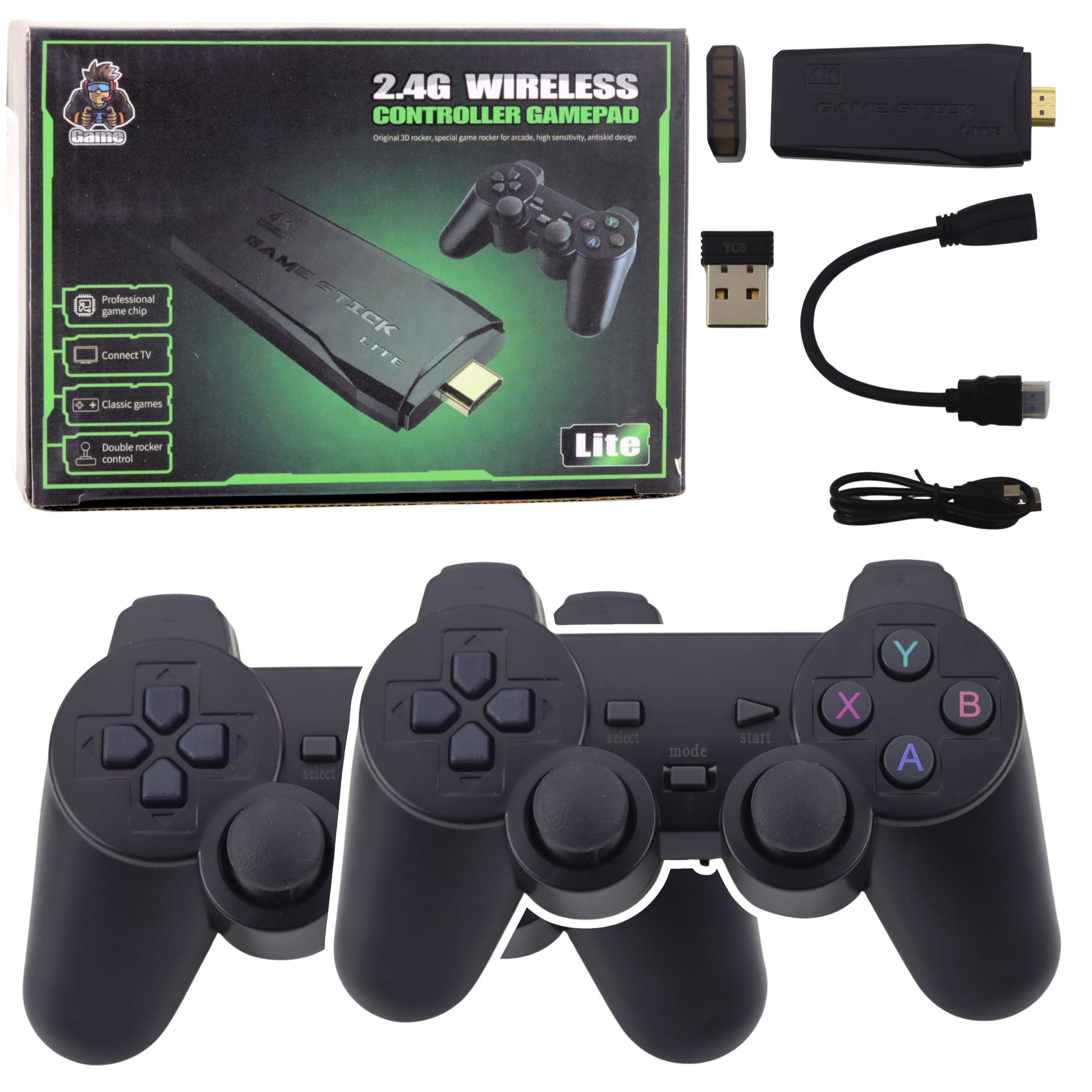 Retro Tv Game Console Wireless Gamepads