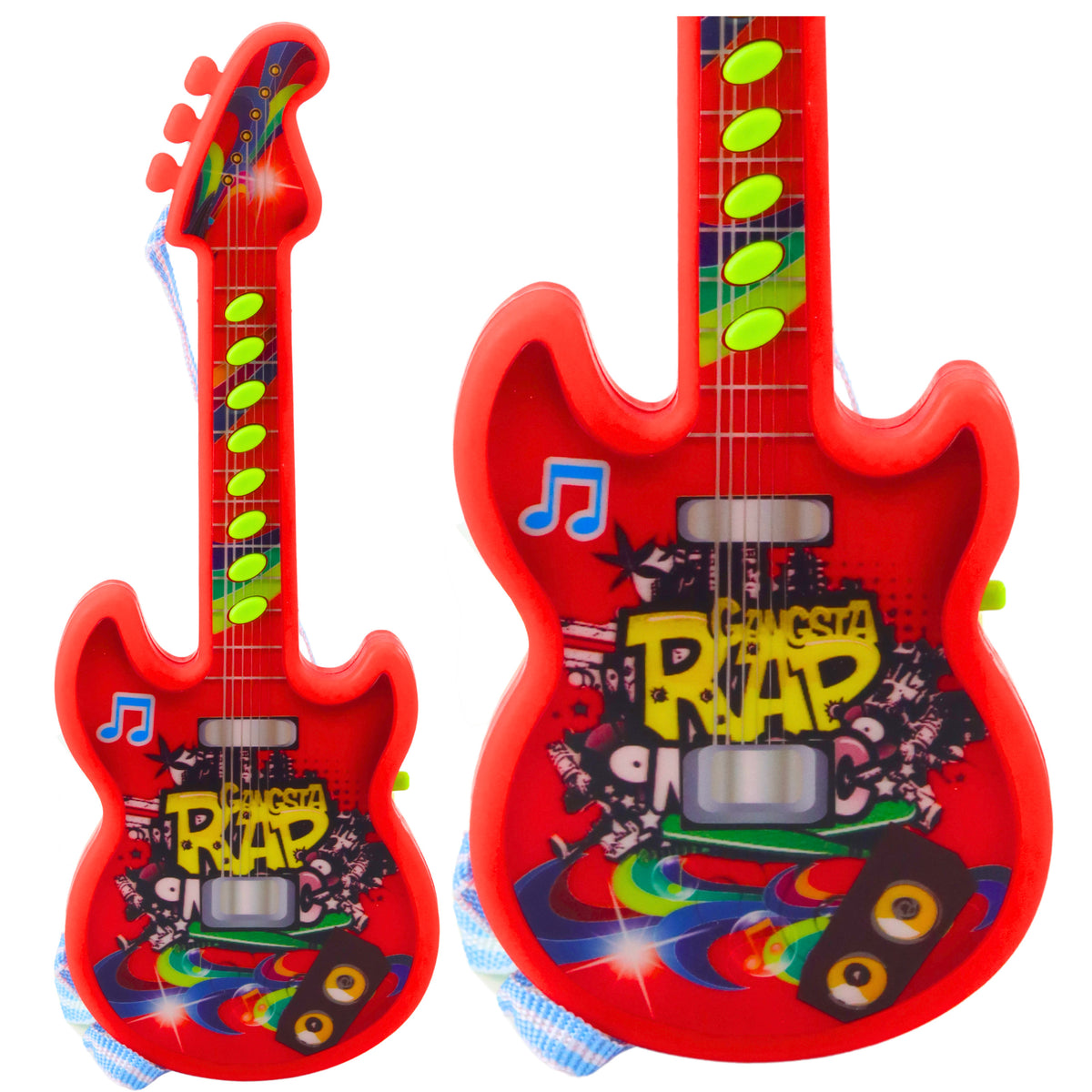 Electric Guitar For Kids Melodies Solmization Range Red 29cm