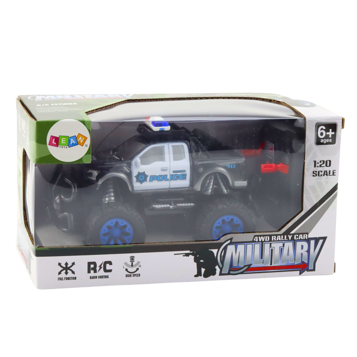 Rc 1:20 Remote Controlled Off-road Police Car