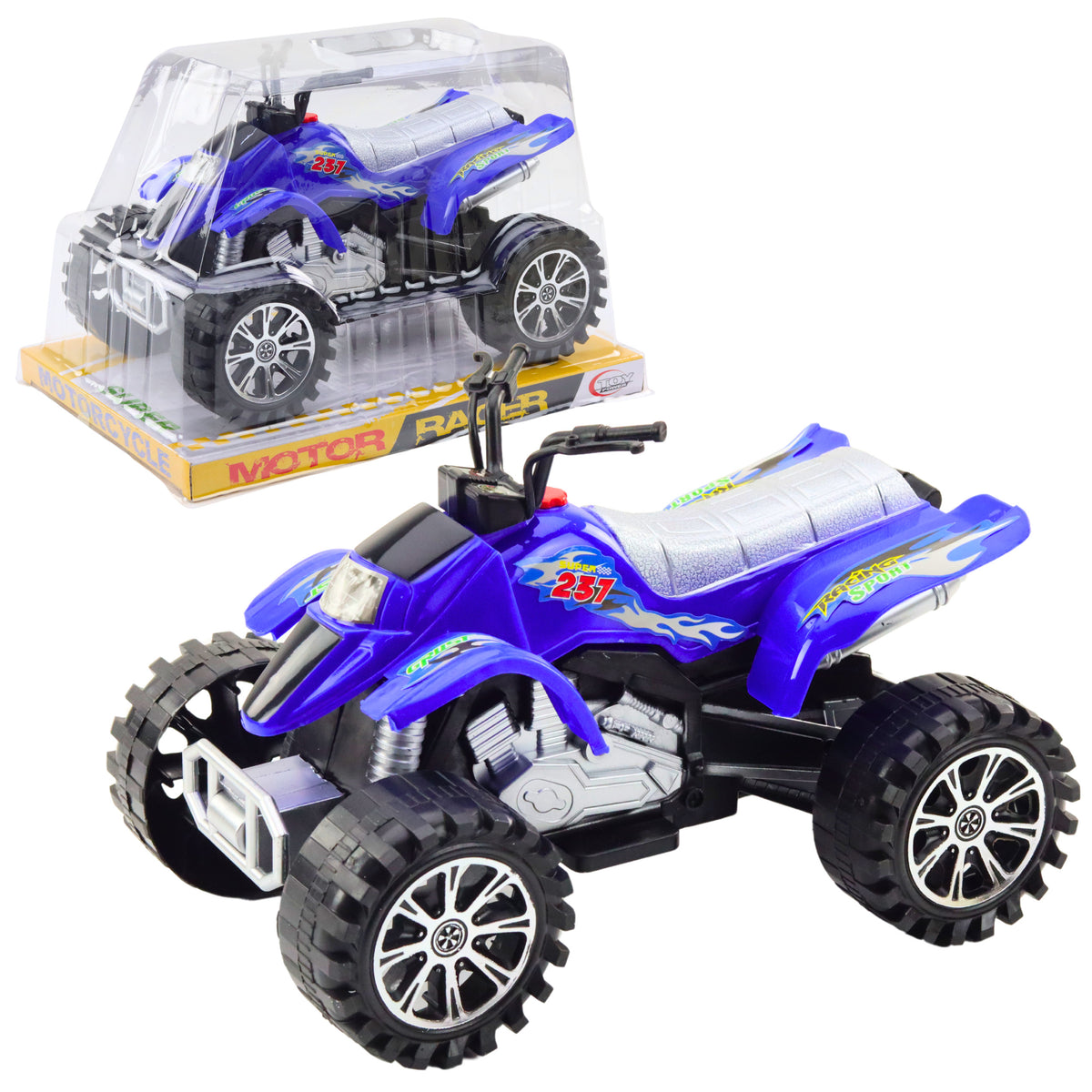 Quad Terrain Drive Treaded Wheels Blue