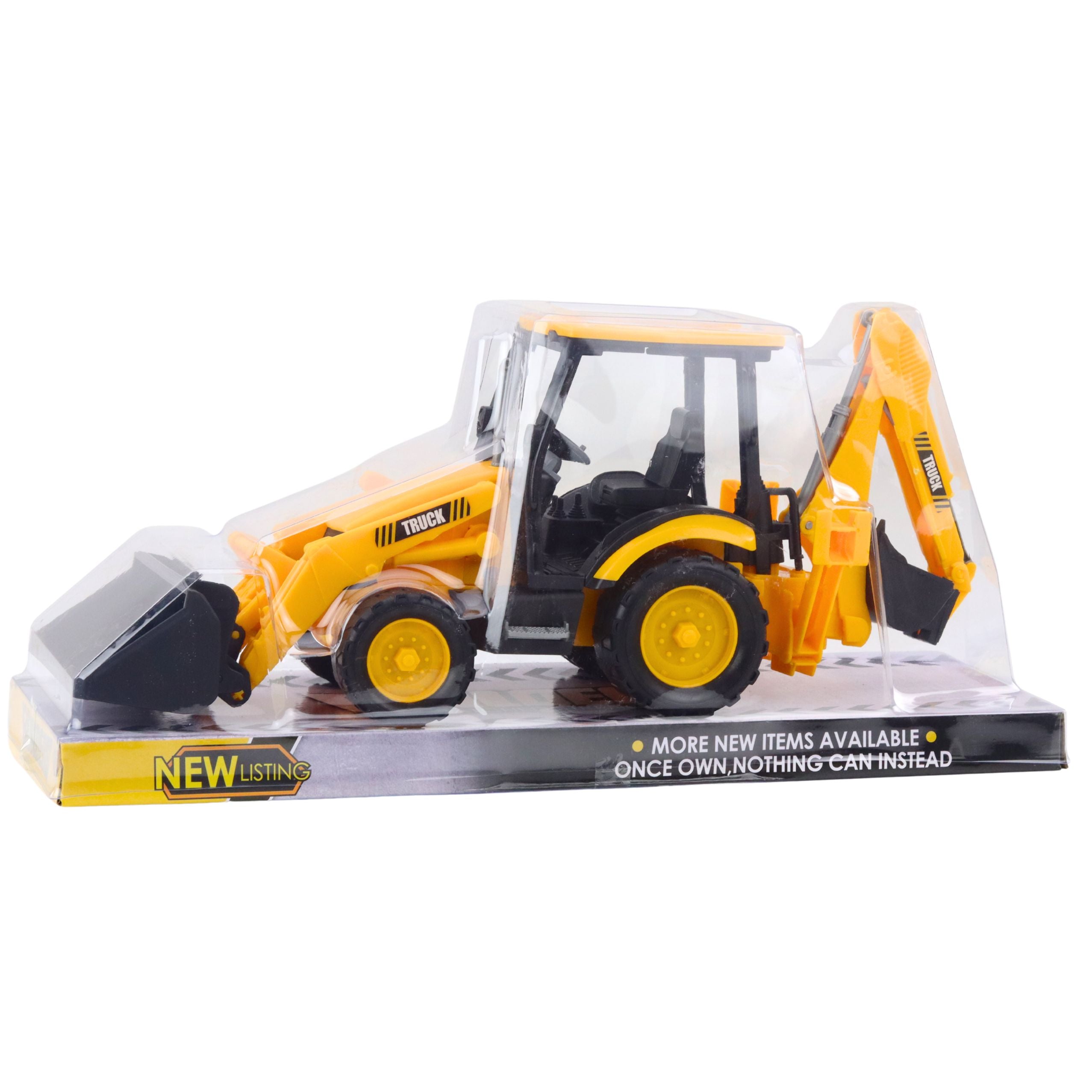 Two-bucket Excavator Mobile Construction Vehicle Yellow