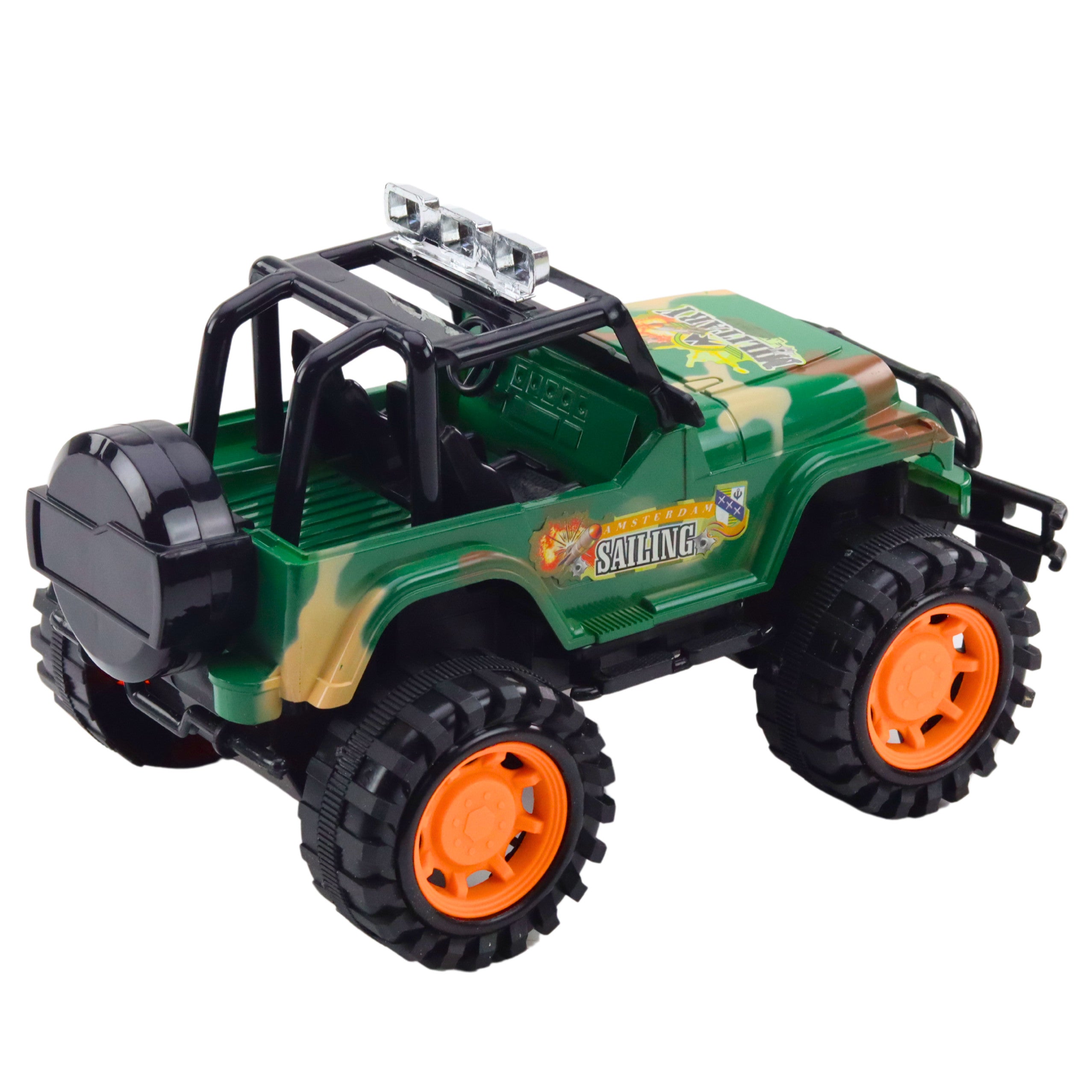 Large Military Off-road Vehicle Green