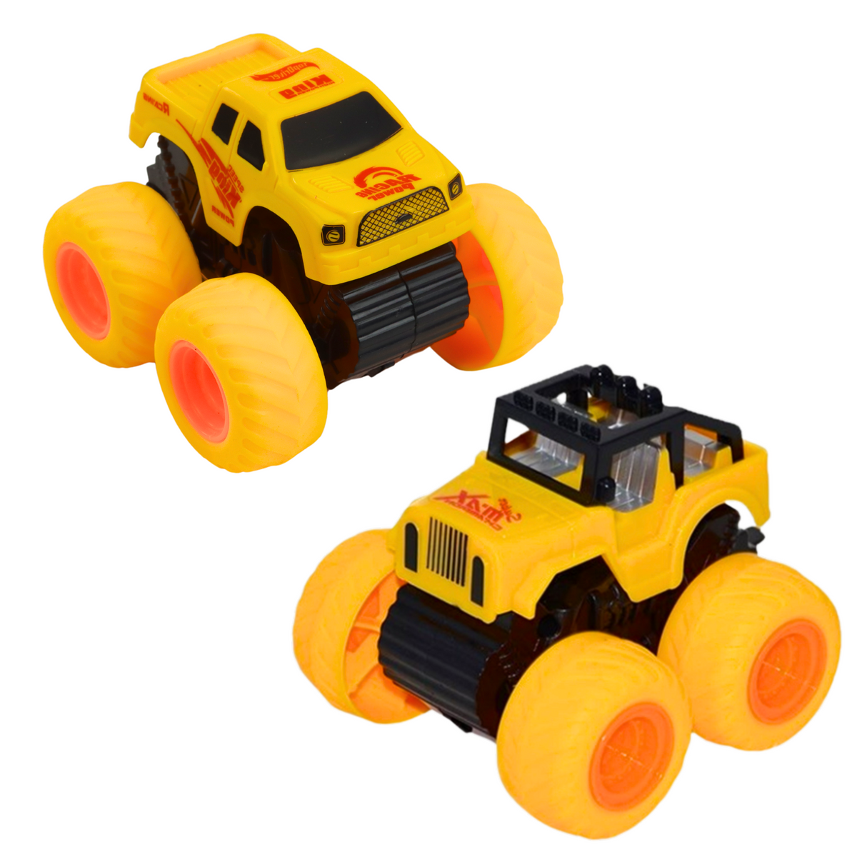 Climbing Off-road Car With Drive Yellow Blue