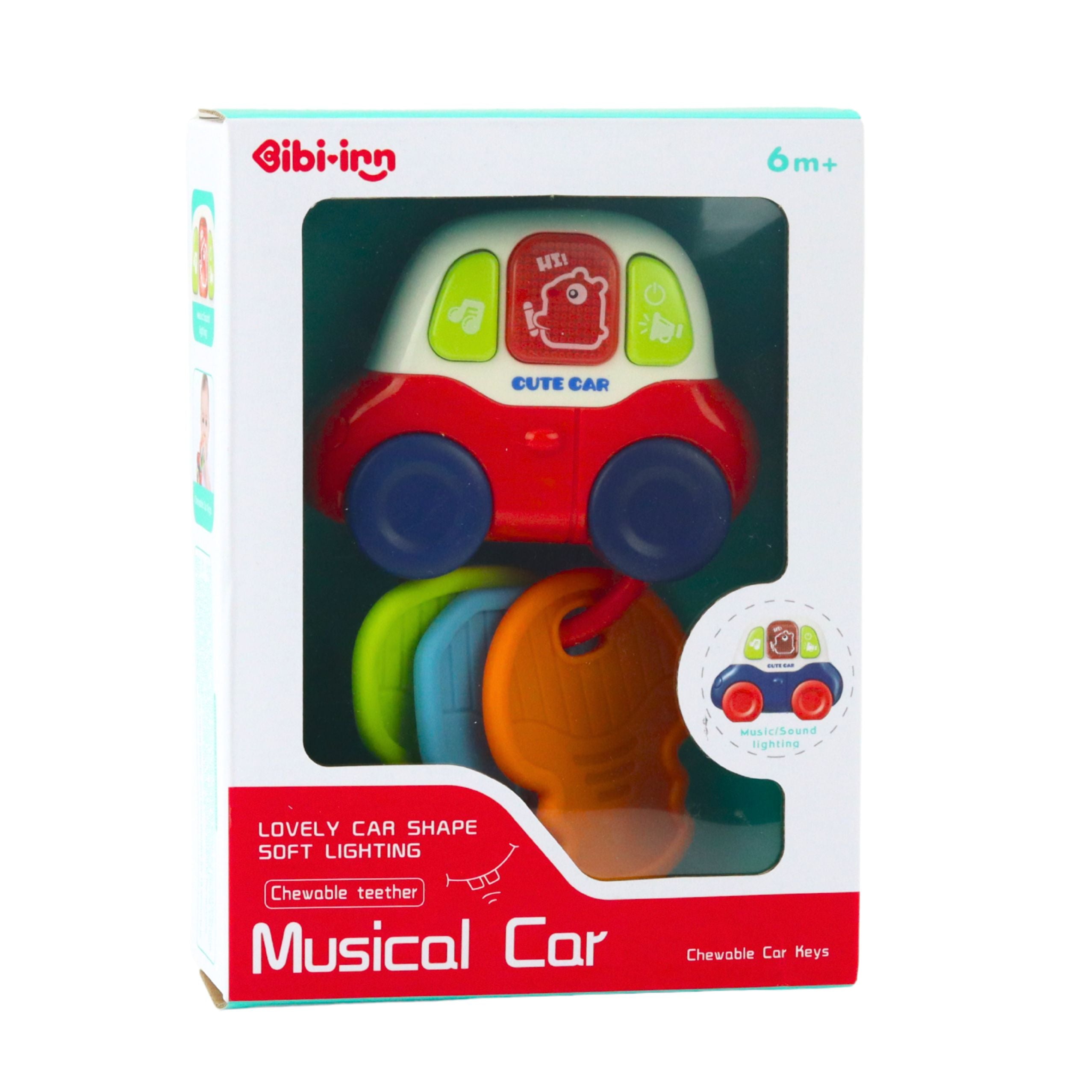 Interactive Toy Car With Teethers Keys Lights Sounds