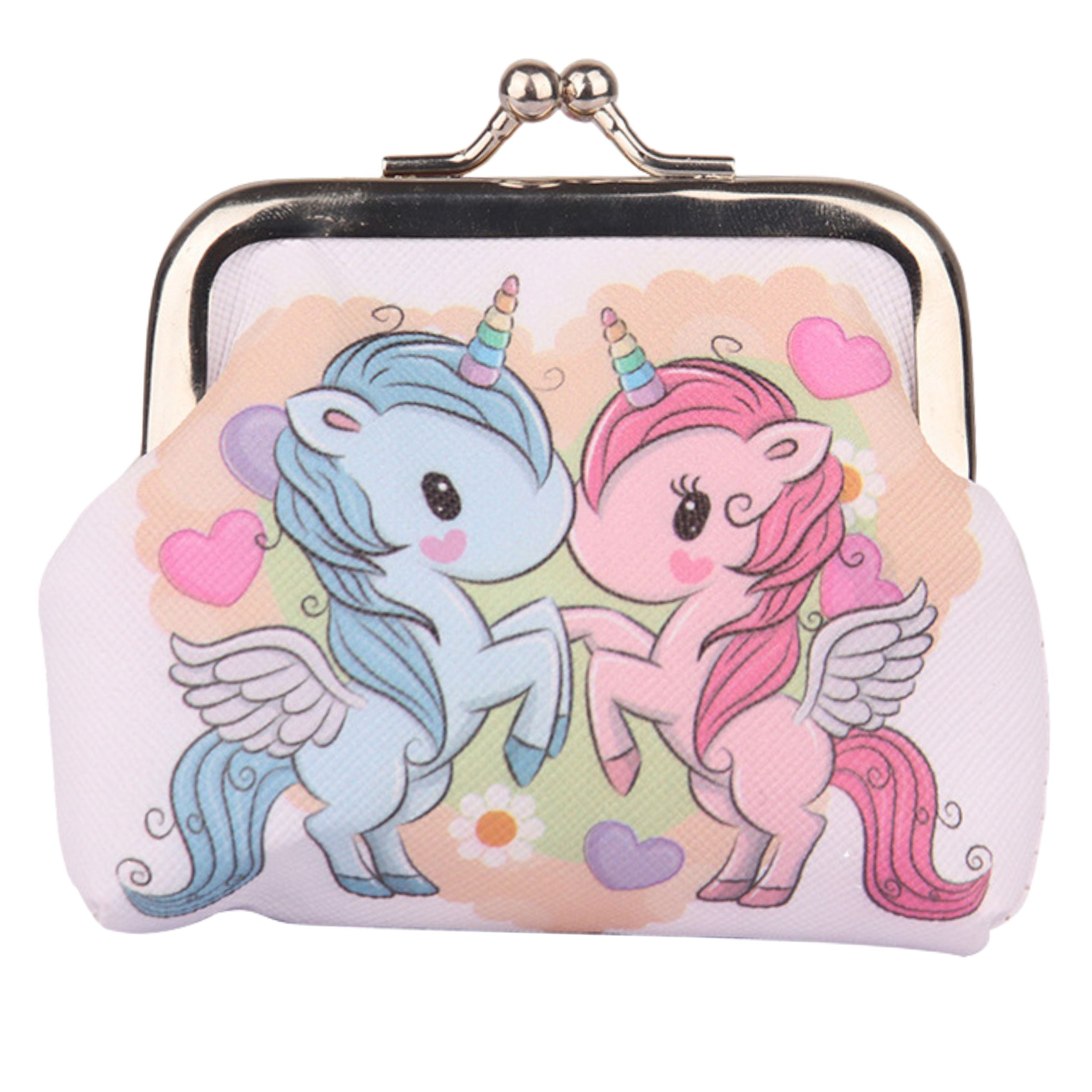 Dětská peněženka Two Unicorns Kovová patentka 10x9cm