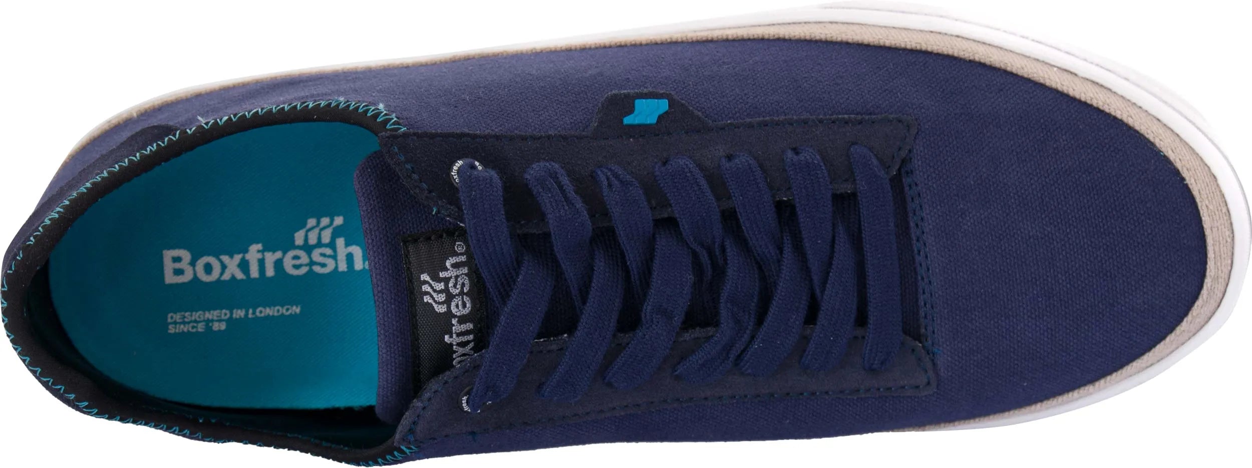 Scarpe Uomo Boxfresh Uomo Classiche Basse Blu
