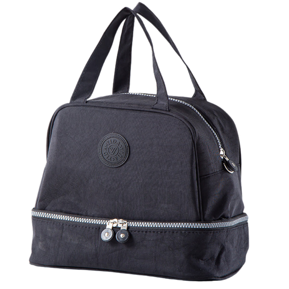 Bolsa De Desayuno Térmica Aislante Con Correa Ajustable Negro 27cm
