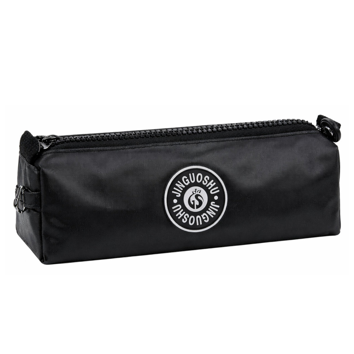 School Pencil Case Organizer Single Compartment Black 21.5cm