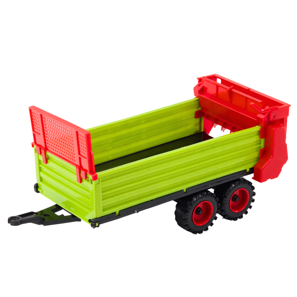Tractor With Trailer Friction Drive Opening Hood Doors Green