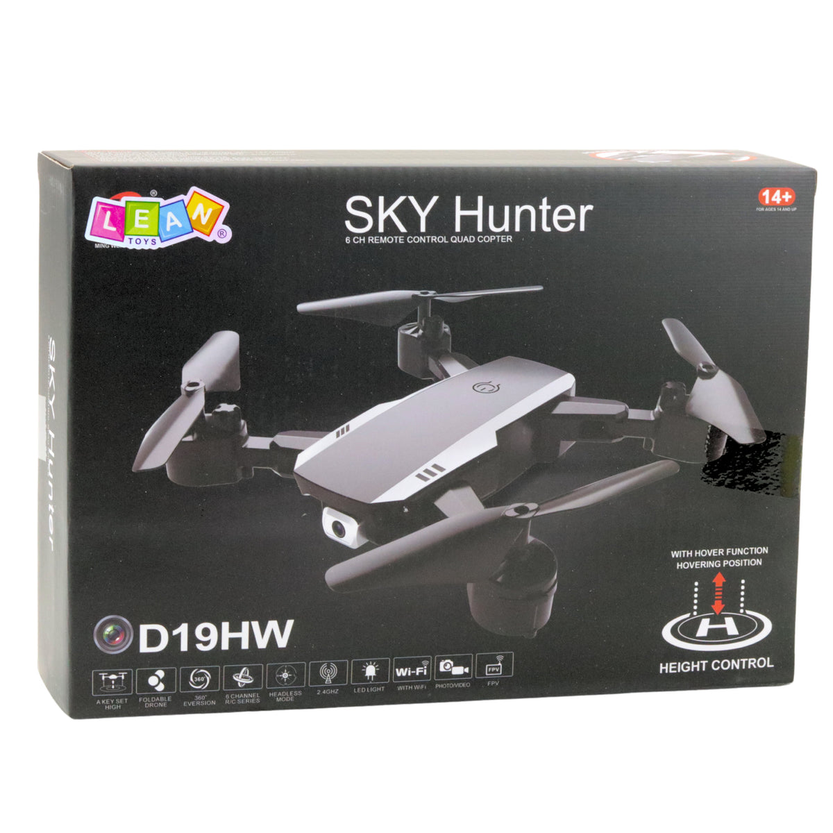 Sky Hunter D19hw Drone Fvp Camera Wi-fi Remote Control With Phone Holder Case