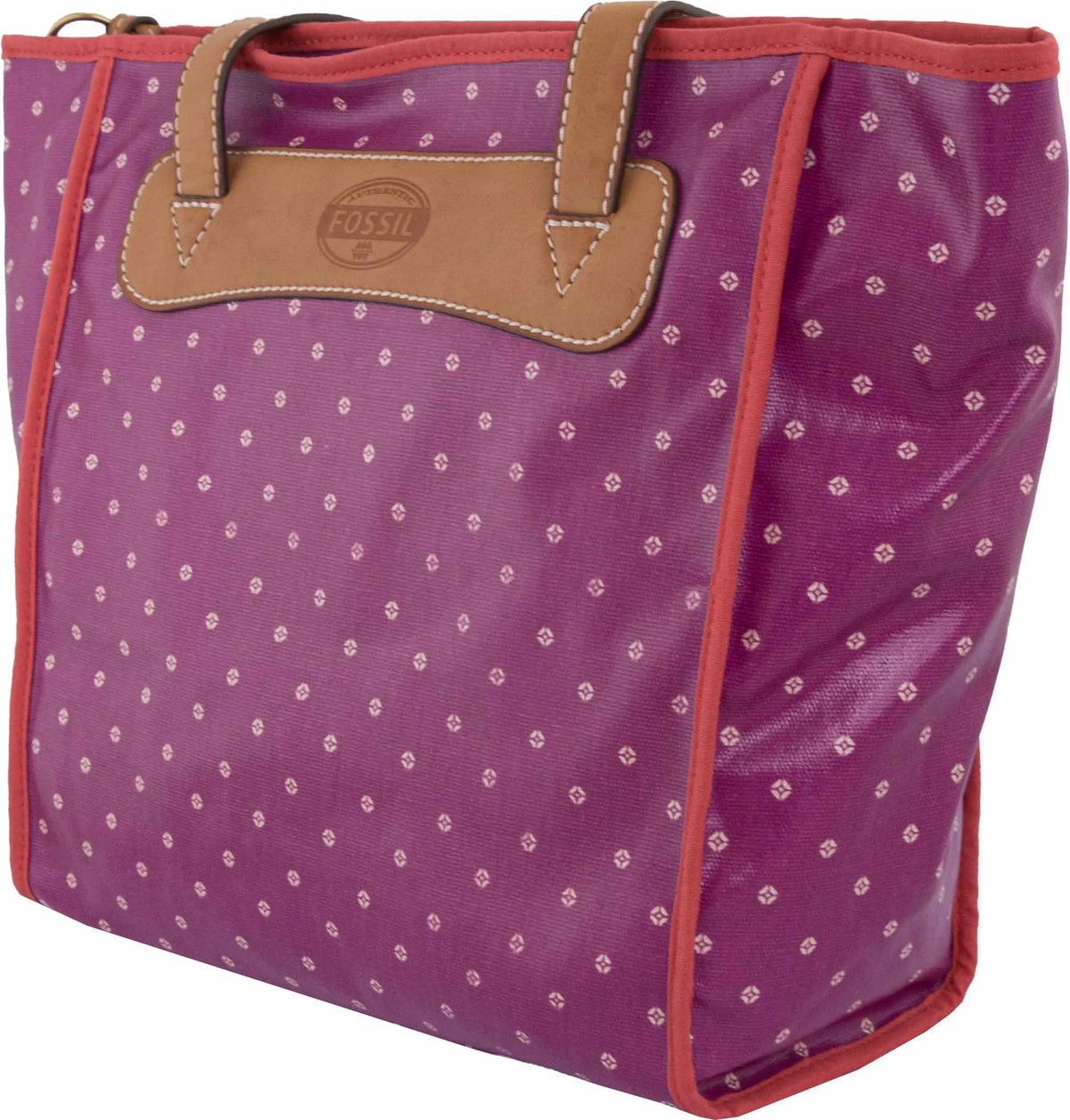 Дамска чанта Fossil Keyper Shopper 42 см лилава