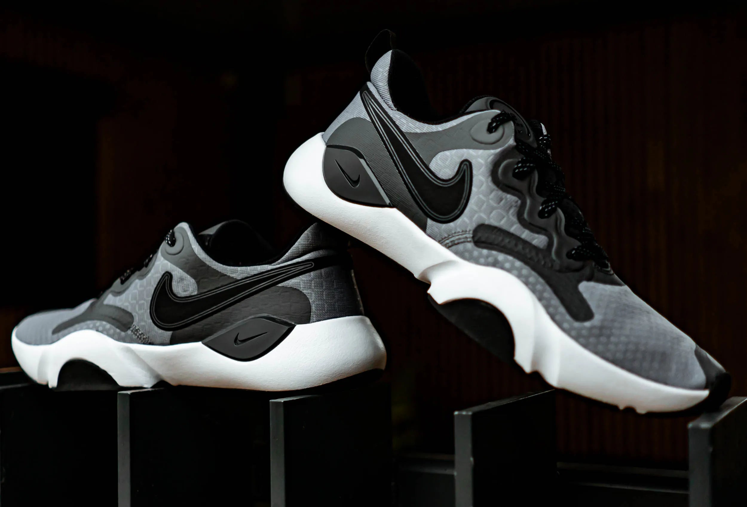 Scarpe da corsa da uomo nike men speedrep grigio scuro/nero/bianco grigio 42