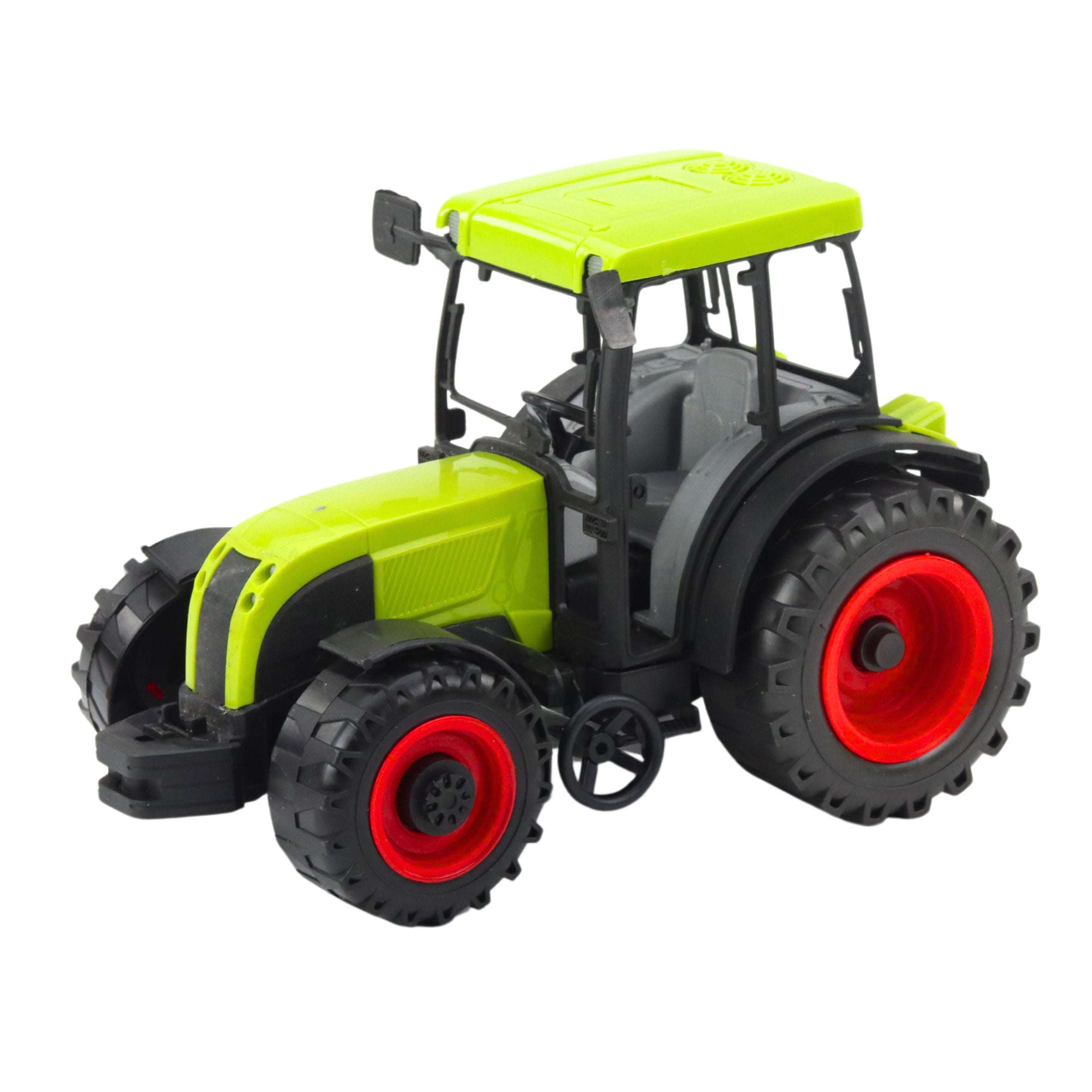 Agricultural Farm Tractor With Green And Yellow Trailer Green 50cm