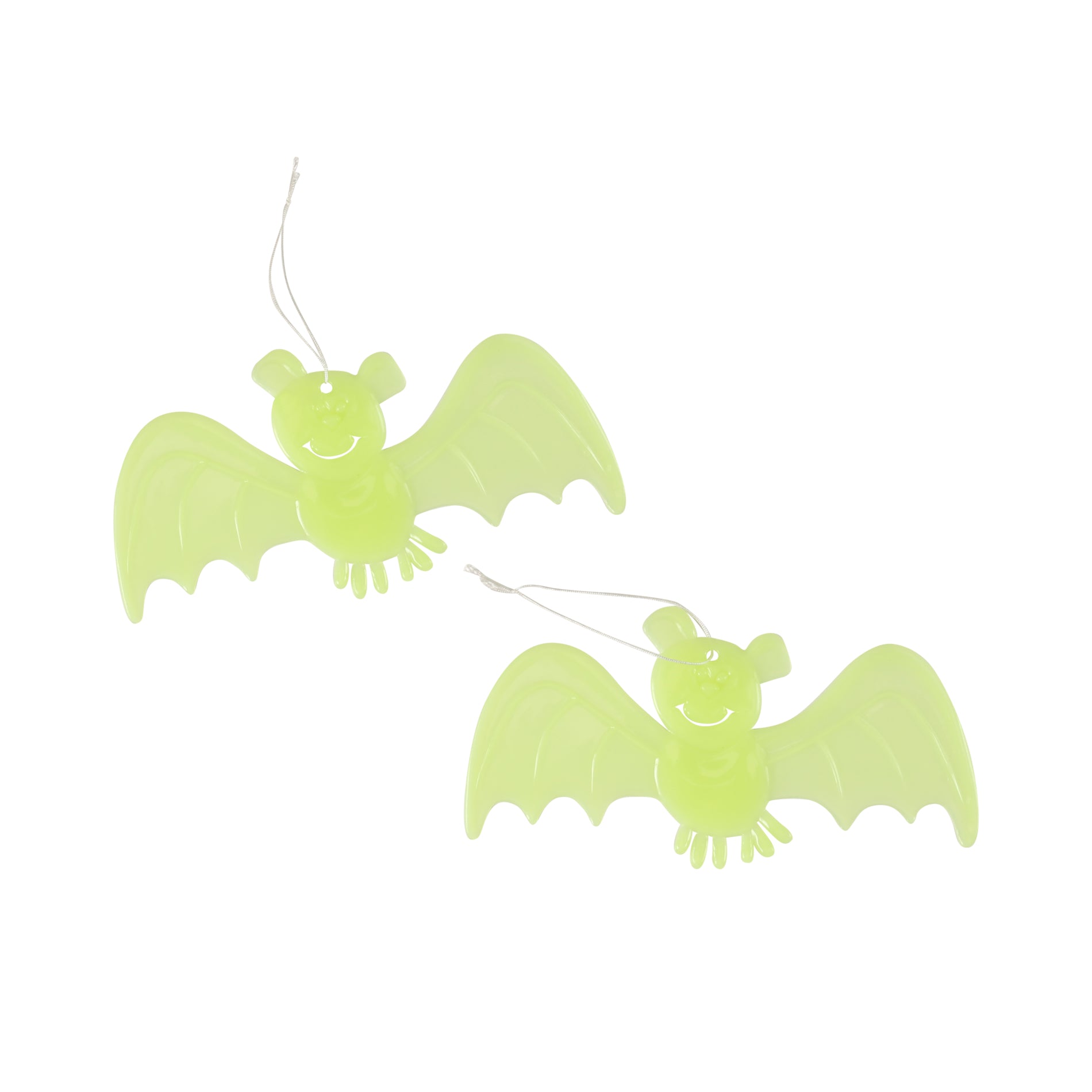 Glow-in-the-dark Bat Decoration 2 Pcs
