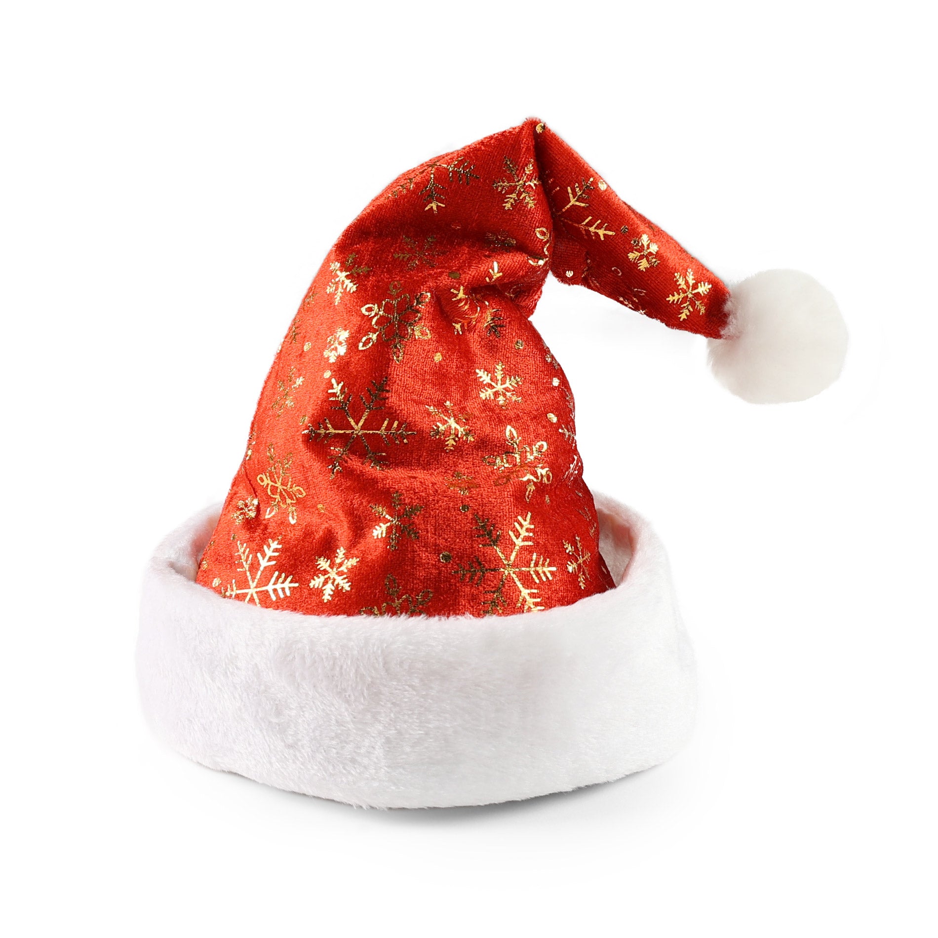 Świąteczna czapka z płatkami śniegu dla dorosłych