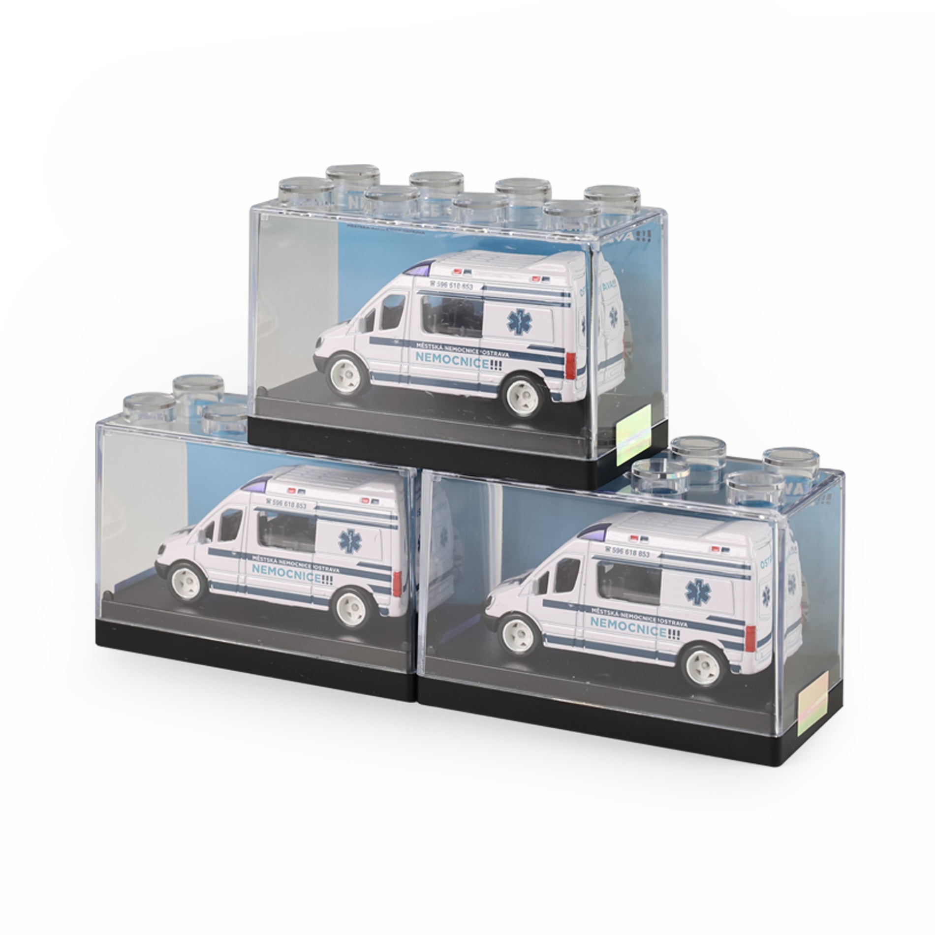 Metal Bil Ambulance Ostrava 7 Cm